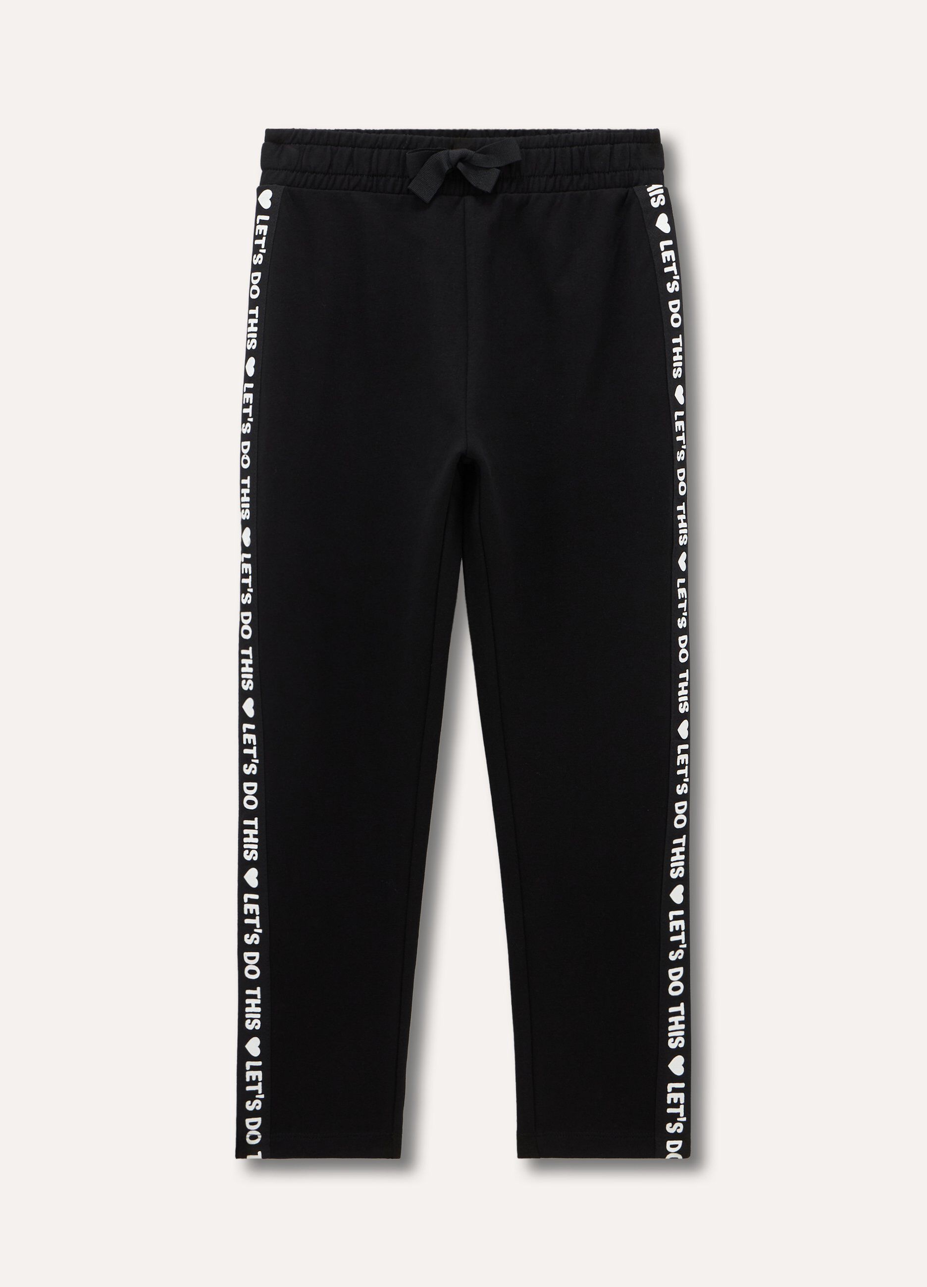 Pantaloni in cotone stretch ragazza