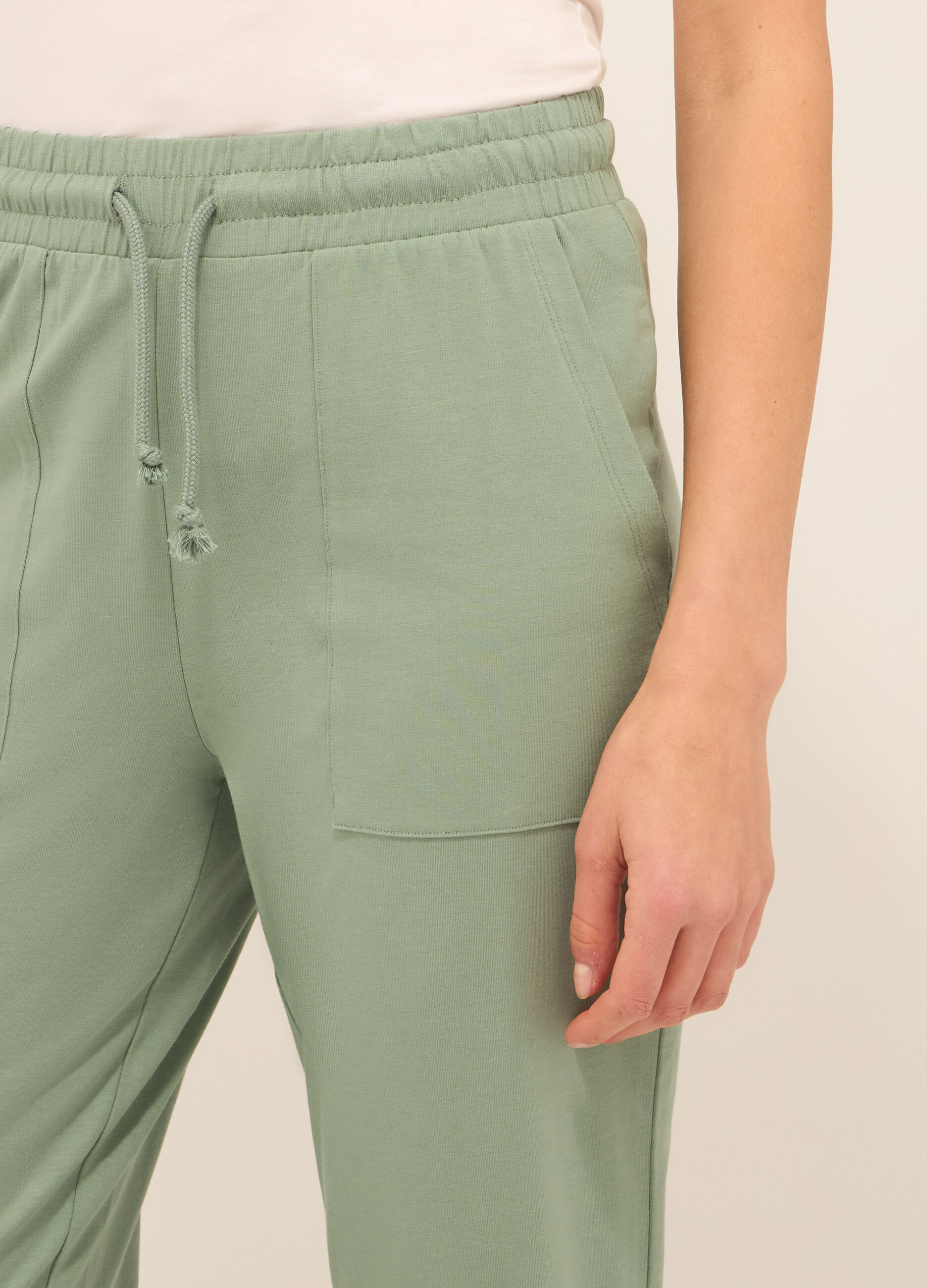 Jogger on cotone stretch donna_2