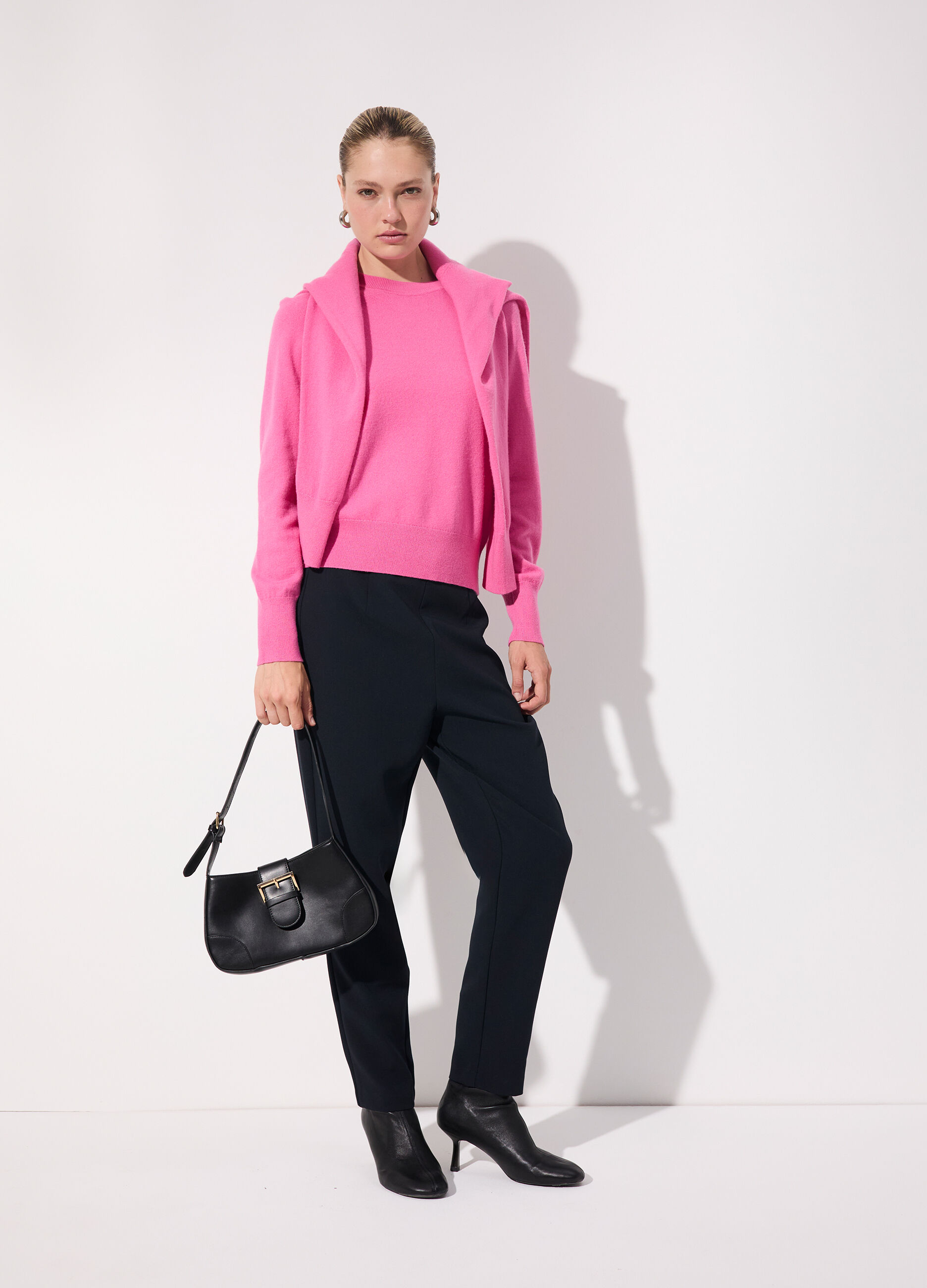 Pantalone crêpe a sigaretta donna_0