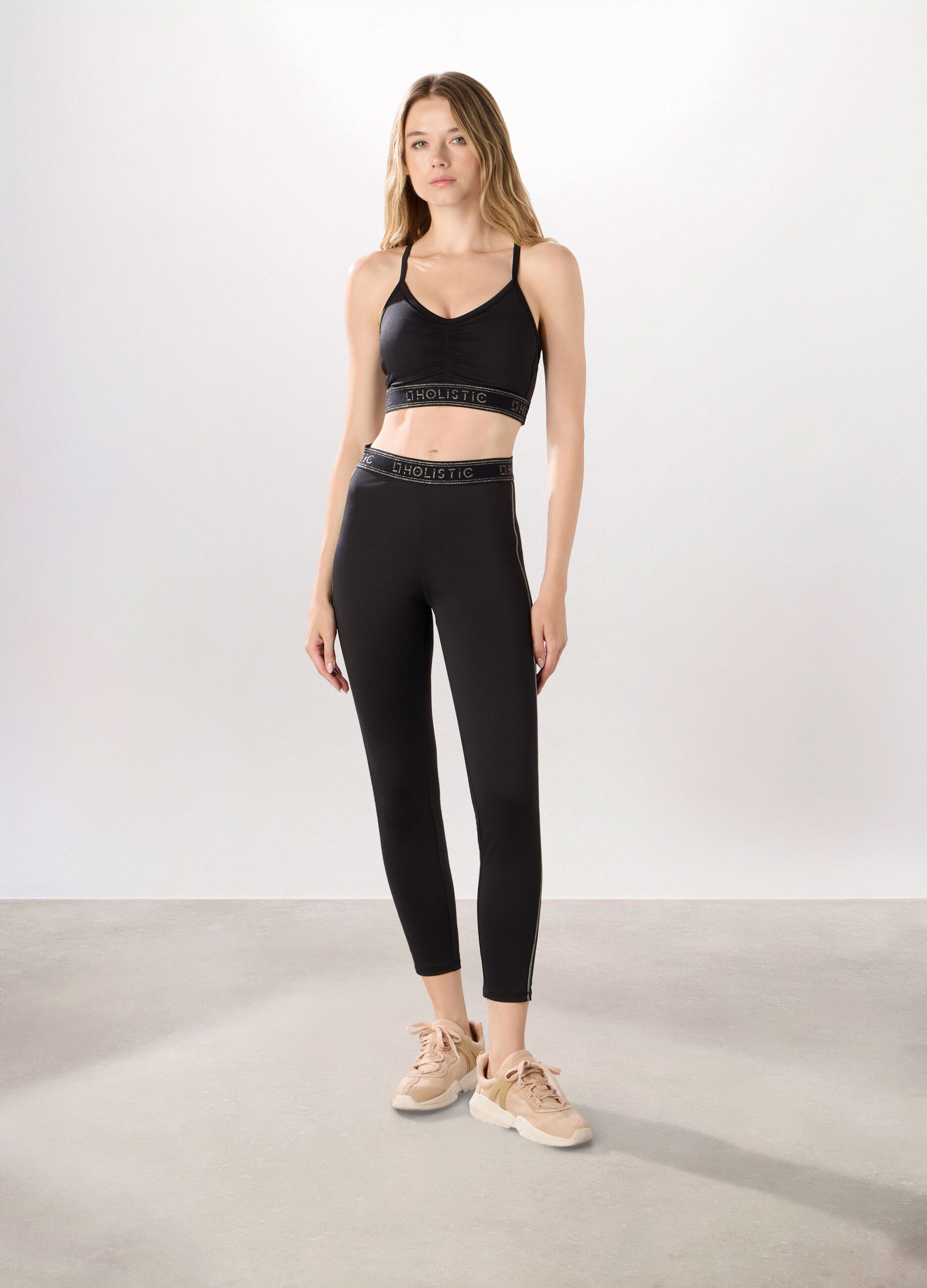 Leggings in jersey stretch Holistic Fitness donna_0