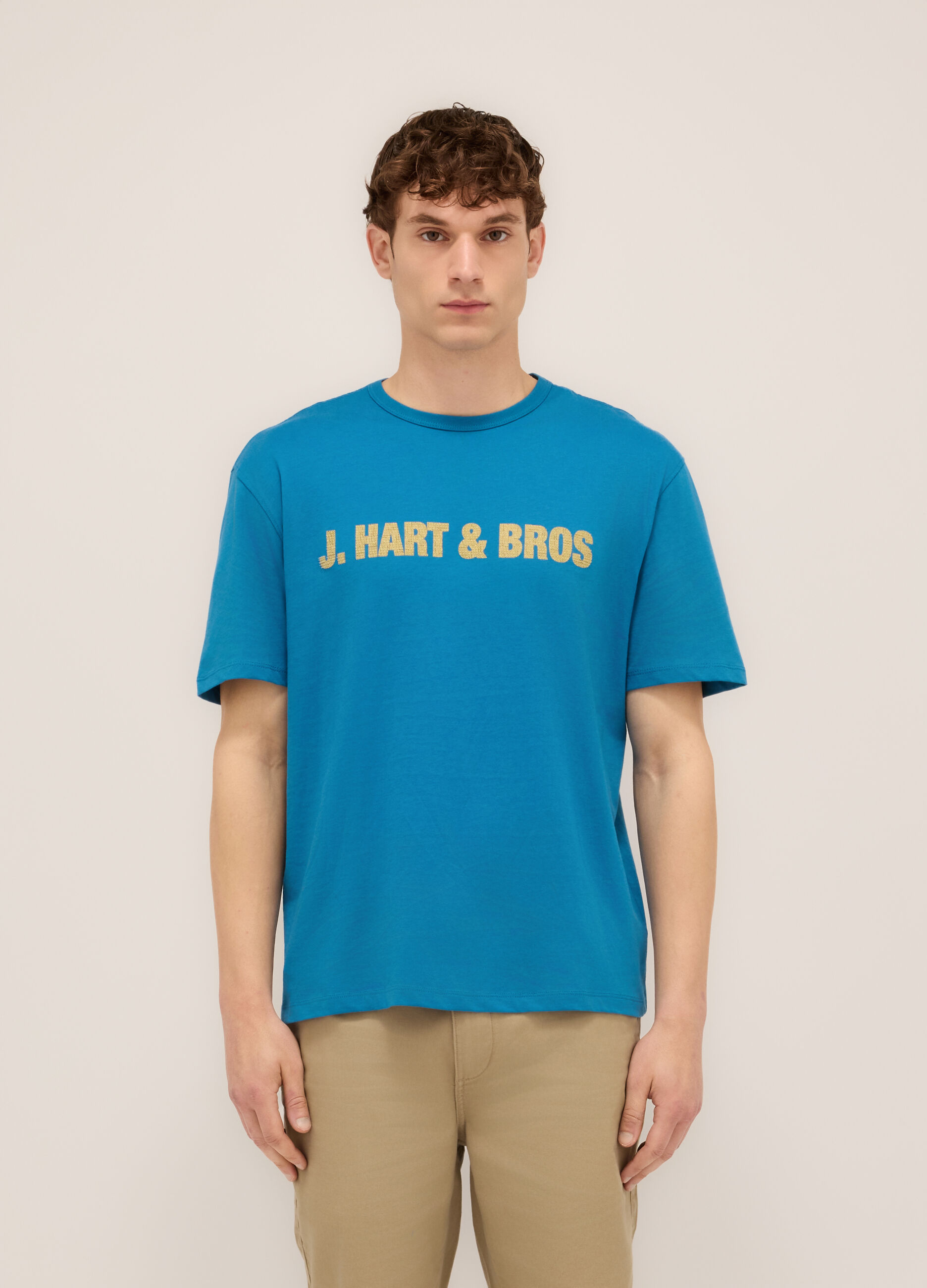 T-shirt girocollo con logo uomo_0