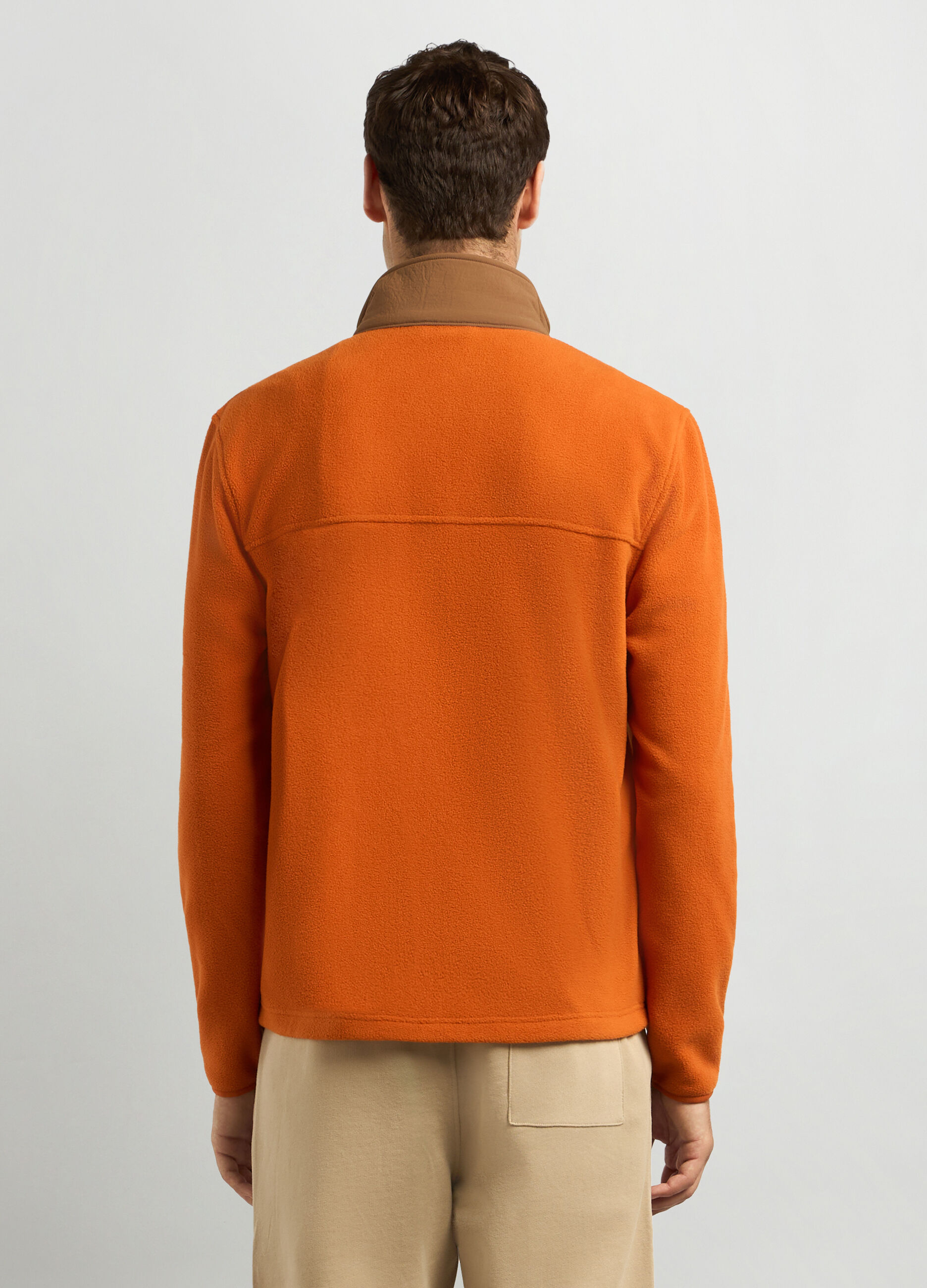 Felpa in pile full zip uomo_1