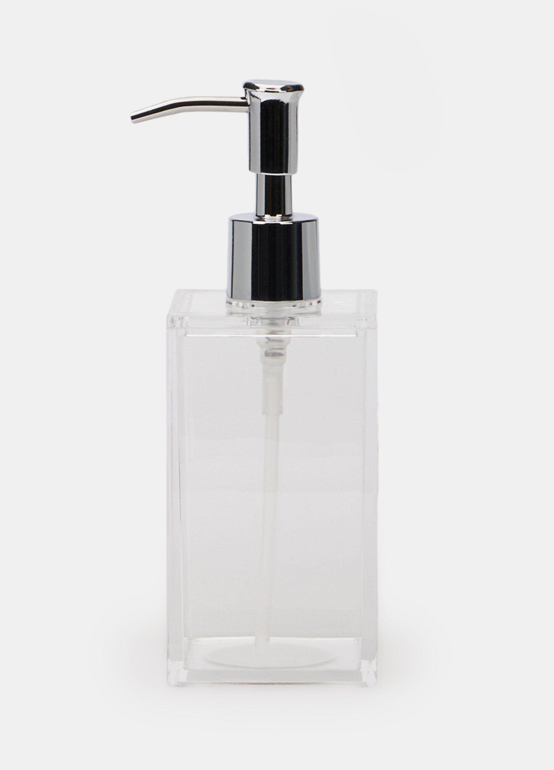 Dispenser sapone squadrato in plastica_0