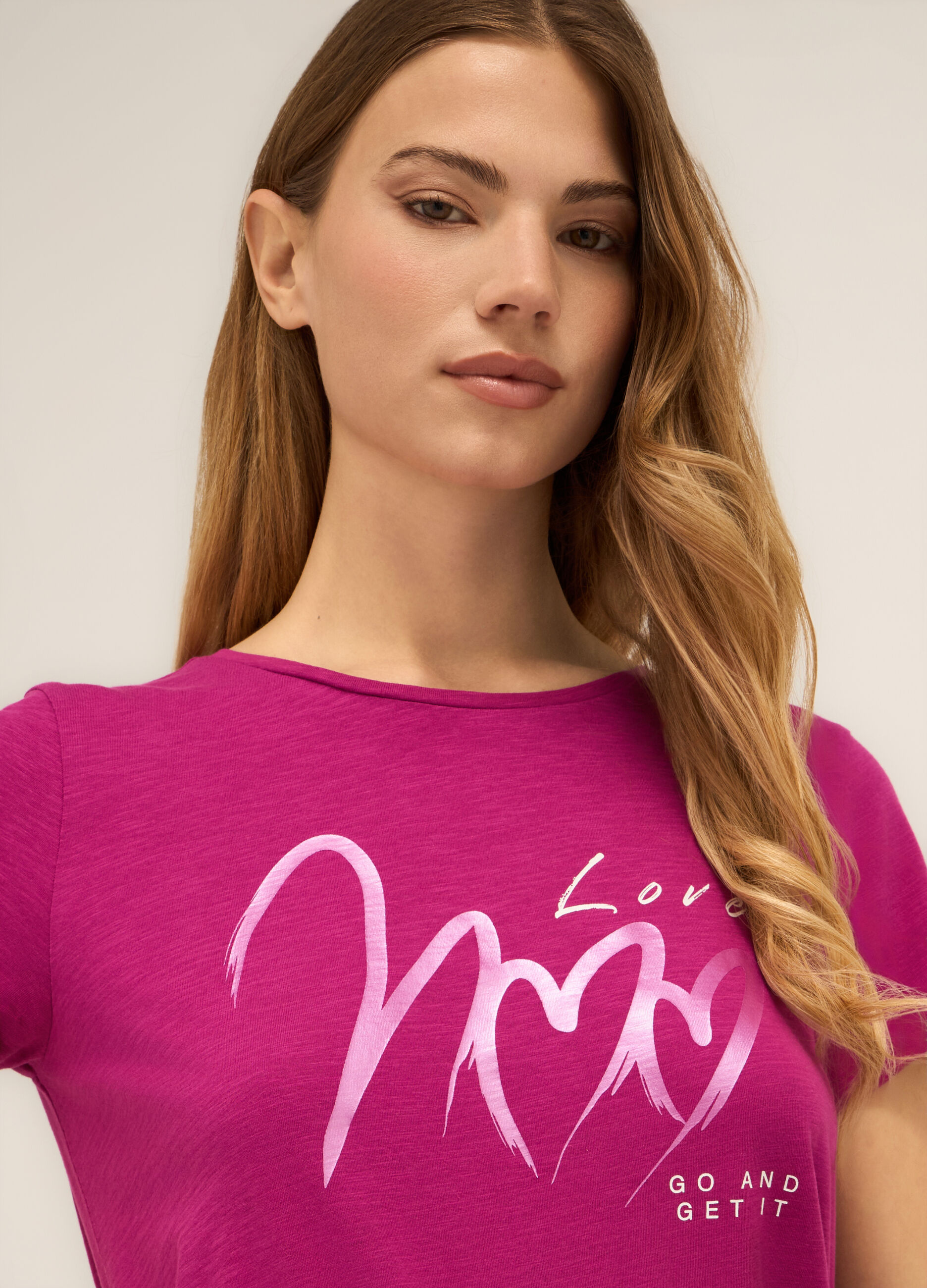 T-shirt in puro cotone donna_2