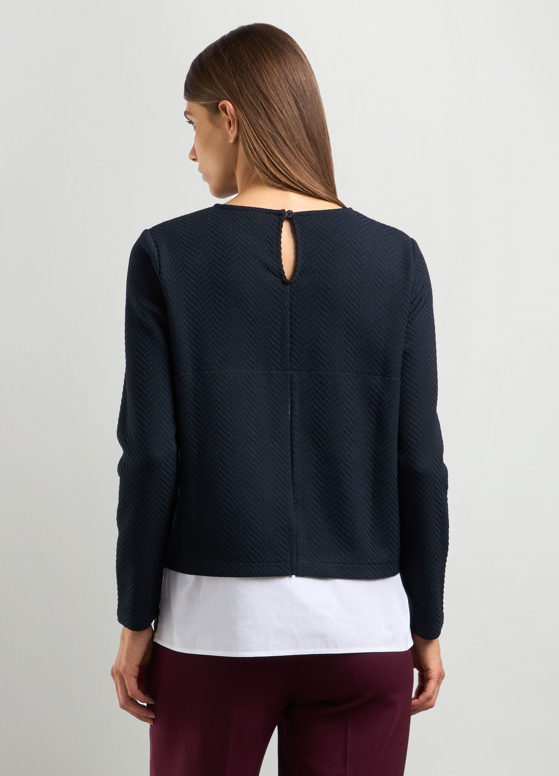 T-shirt jacquard donna _1