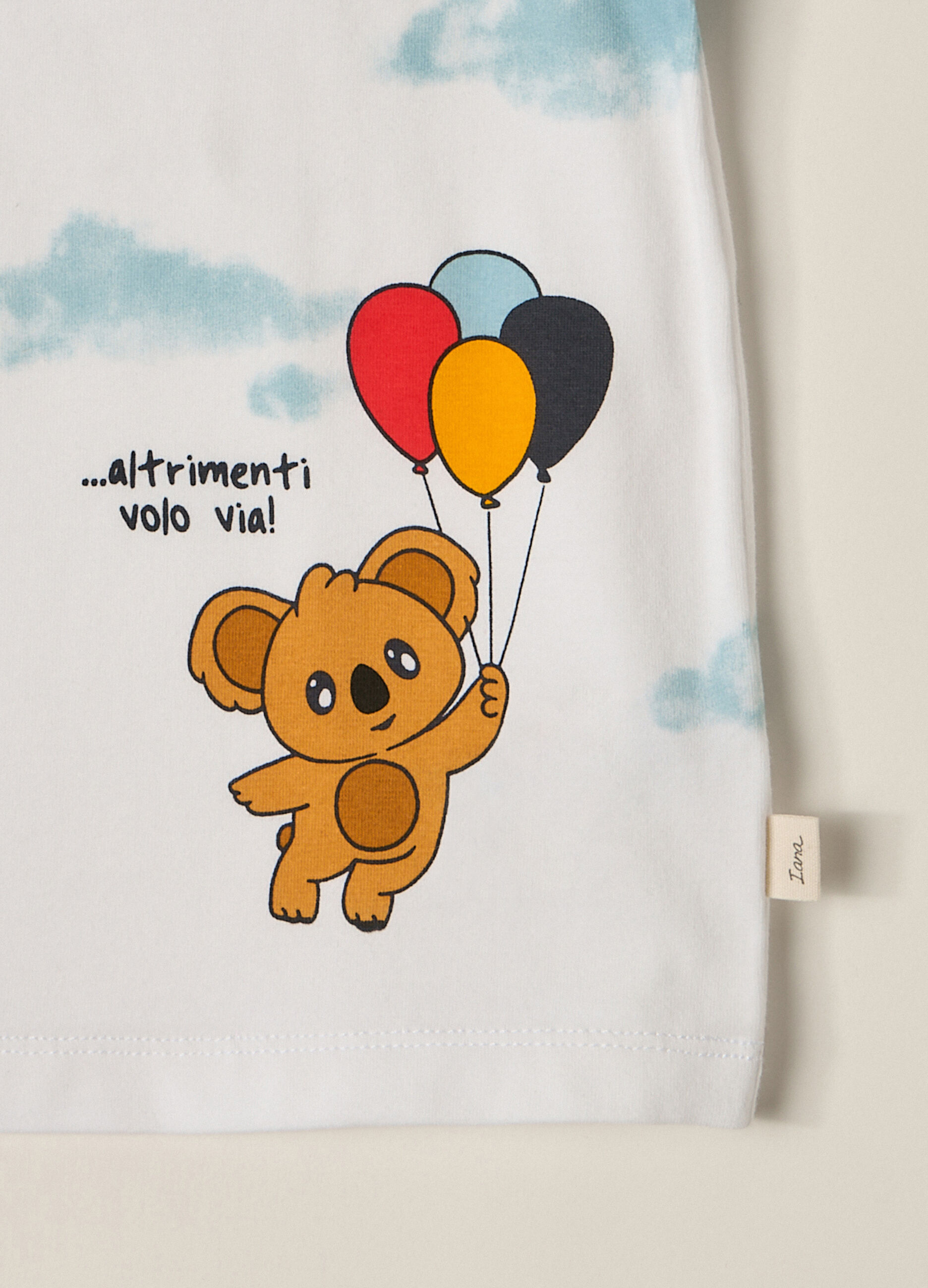 T-shirt in jersey di cotone stretch IANA neonato_1