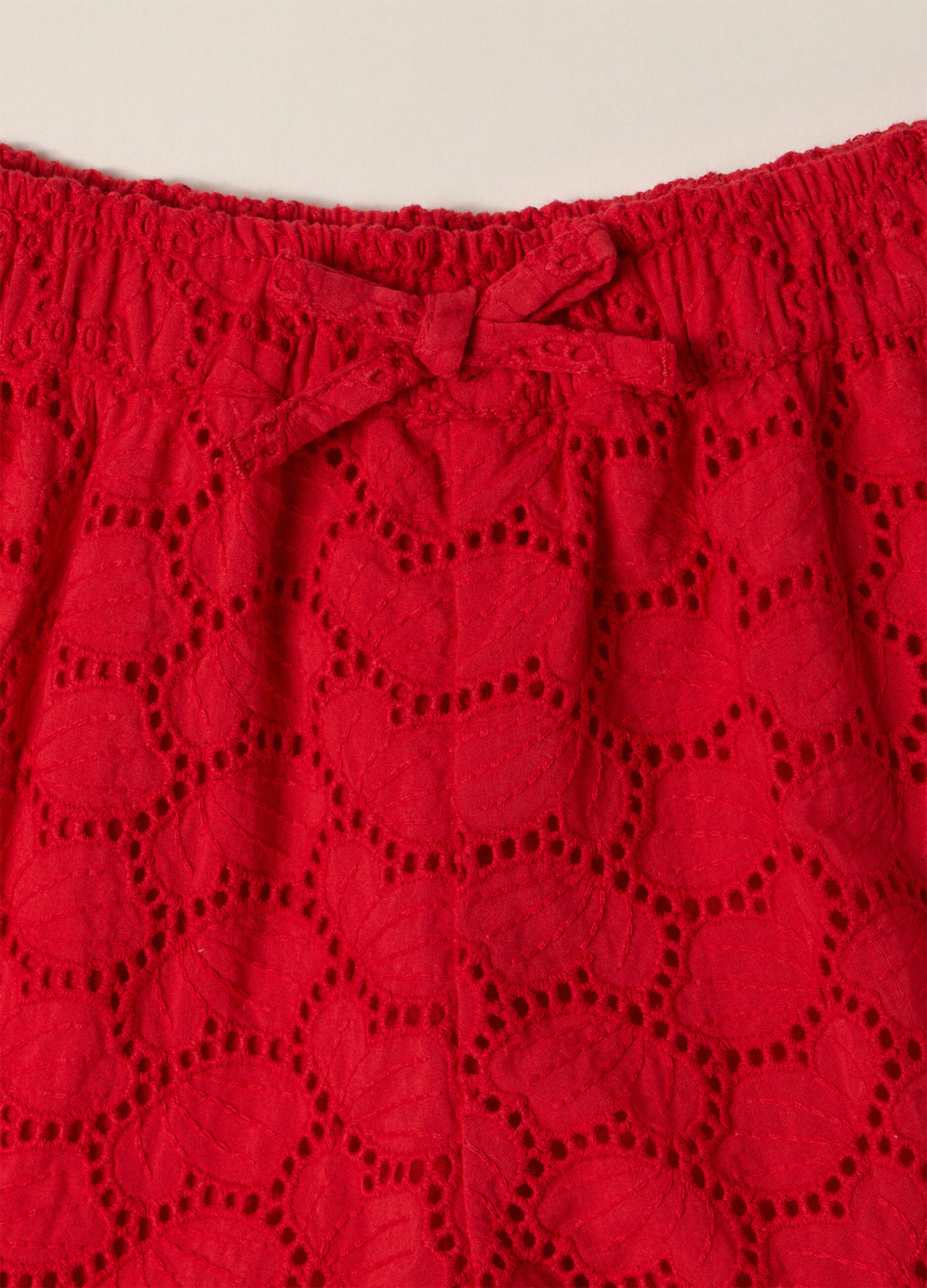 Shorts in puro cotone Sangallo IANA neonata_1