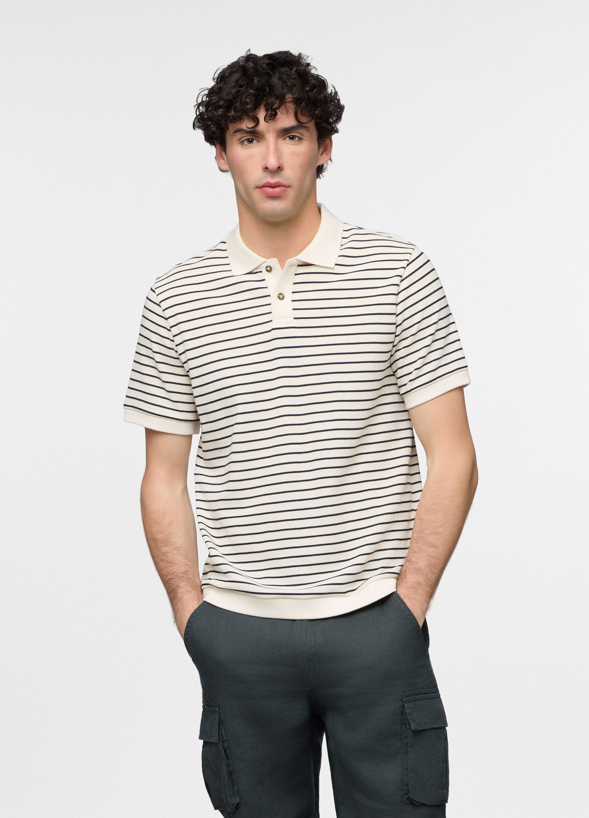 Bermuda cargo in lino uomo_0