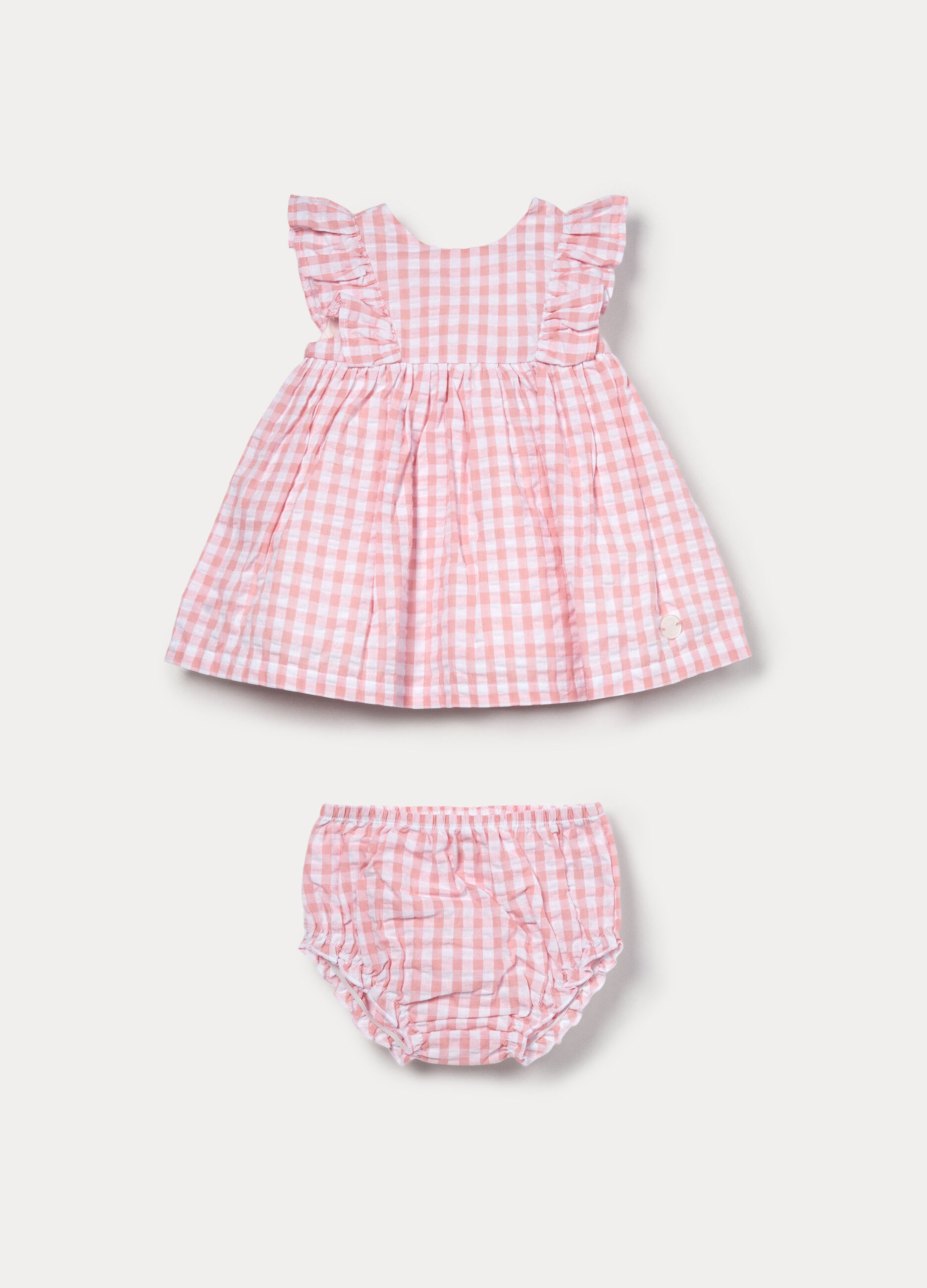 Set in puro cotone seersucker neonata_0