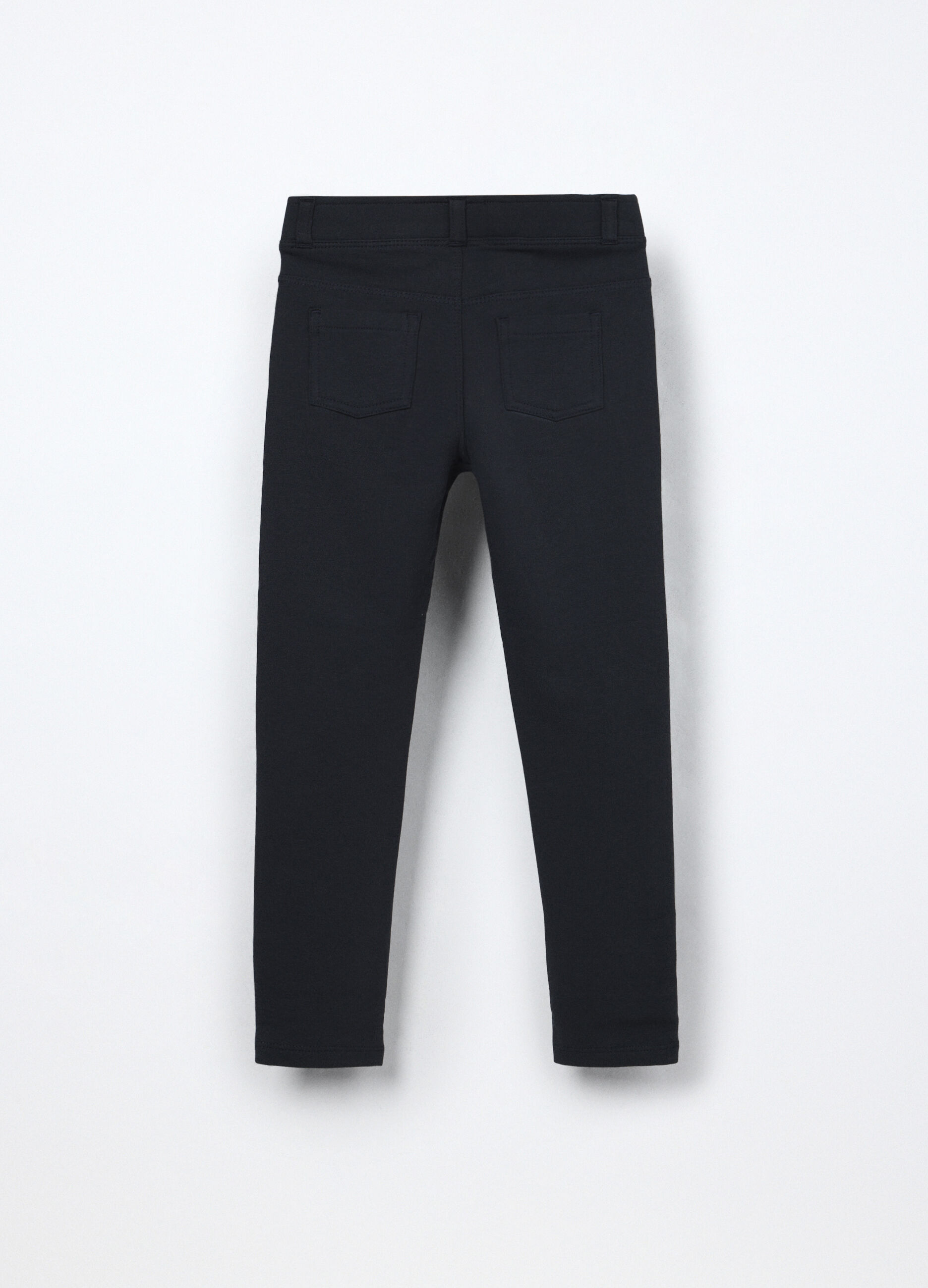 Treggings in french terry di cotone stretch bambina_1