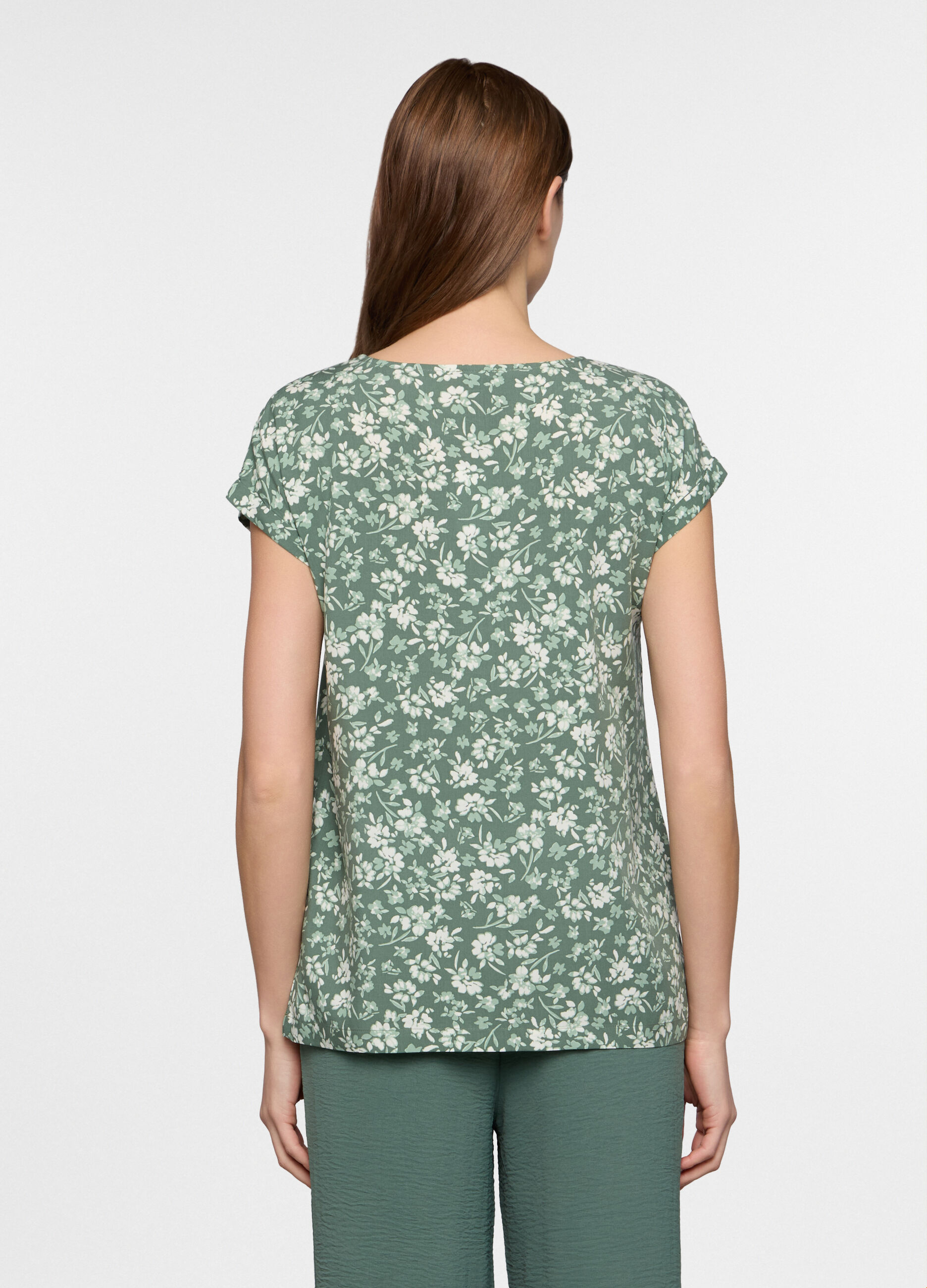 T-shirt girocollo donna _1