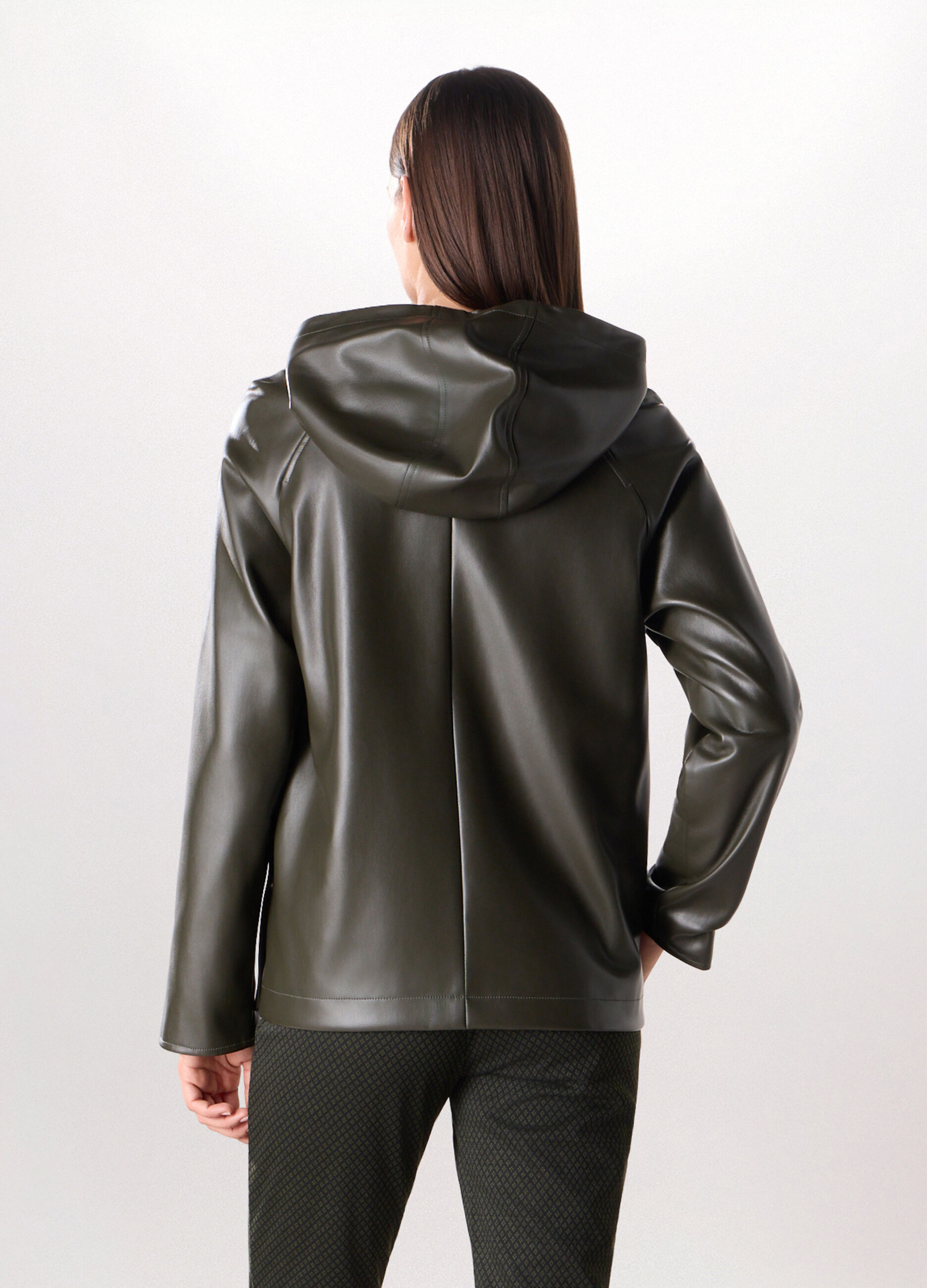 Cappotto in eco pelle donna_1
