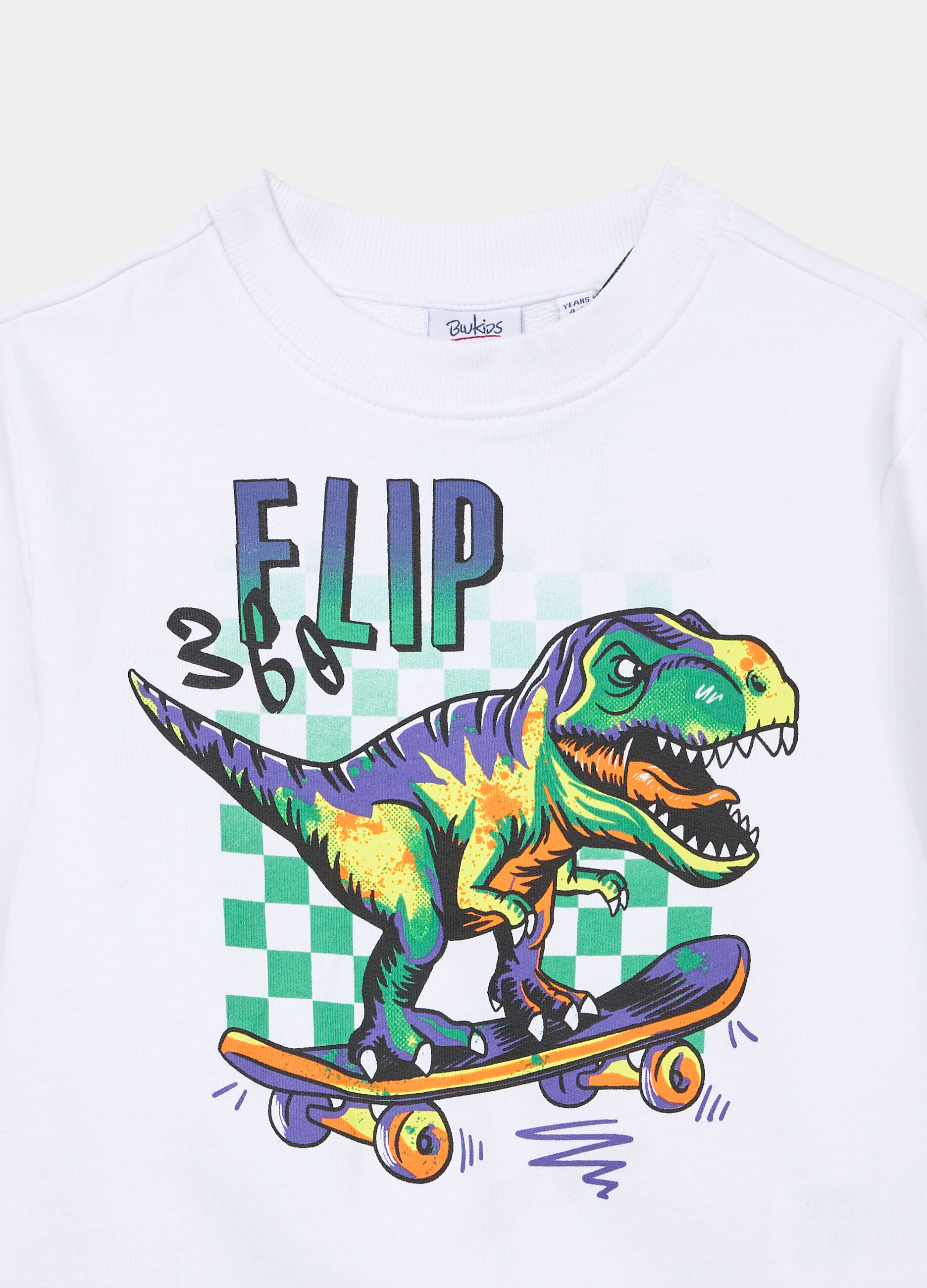 Jogging set in french terry di puro cotone bambino _2