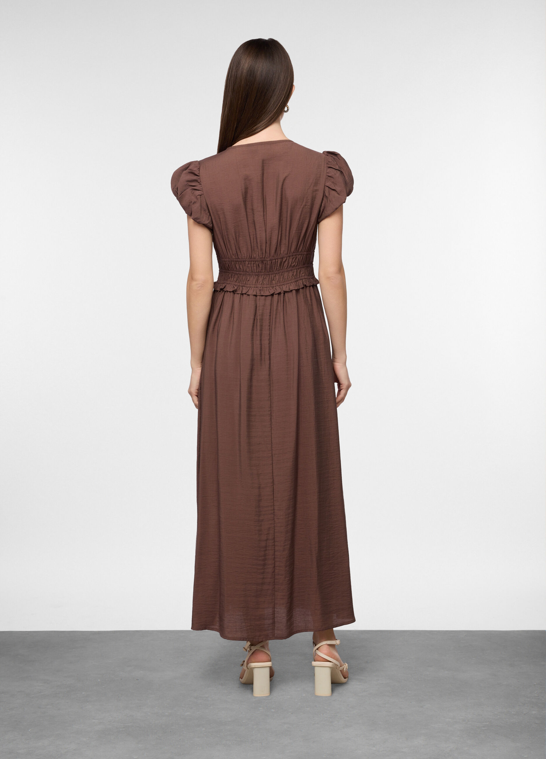 Abito fitted misto viscosa donna_1