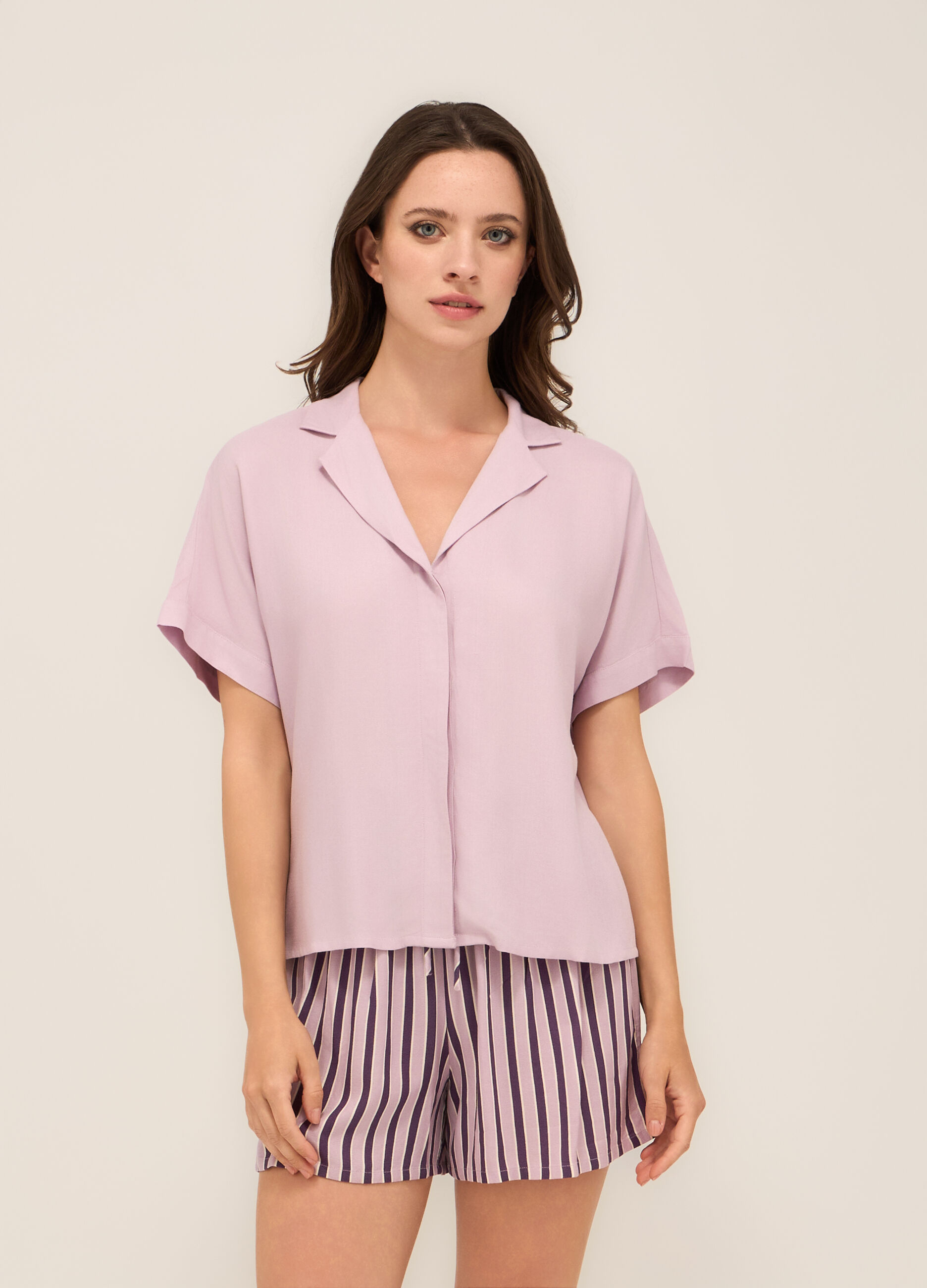 Top pigiama in pura viscosa donna_0