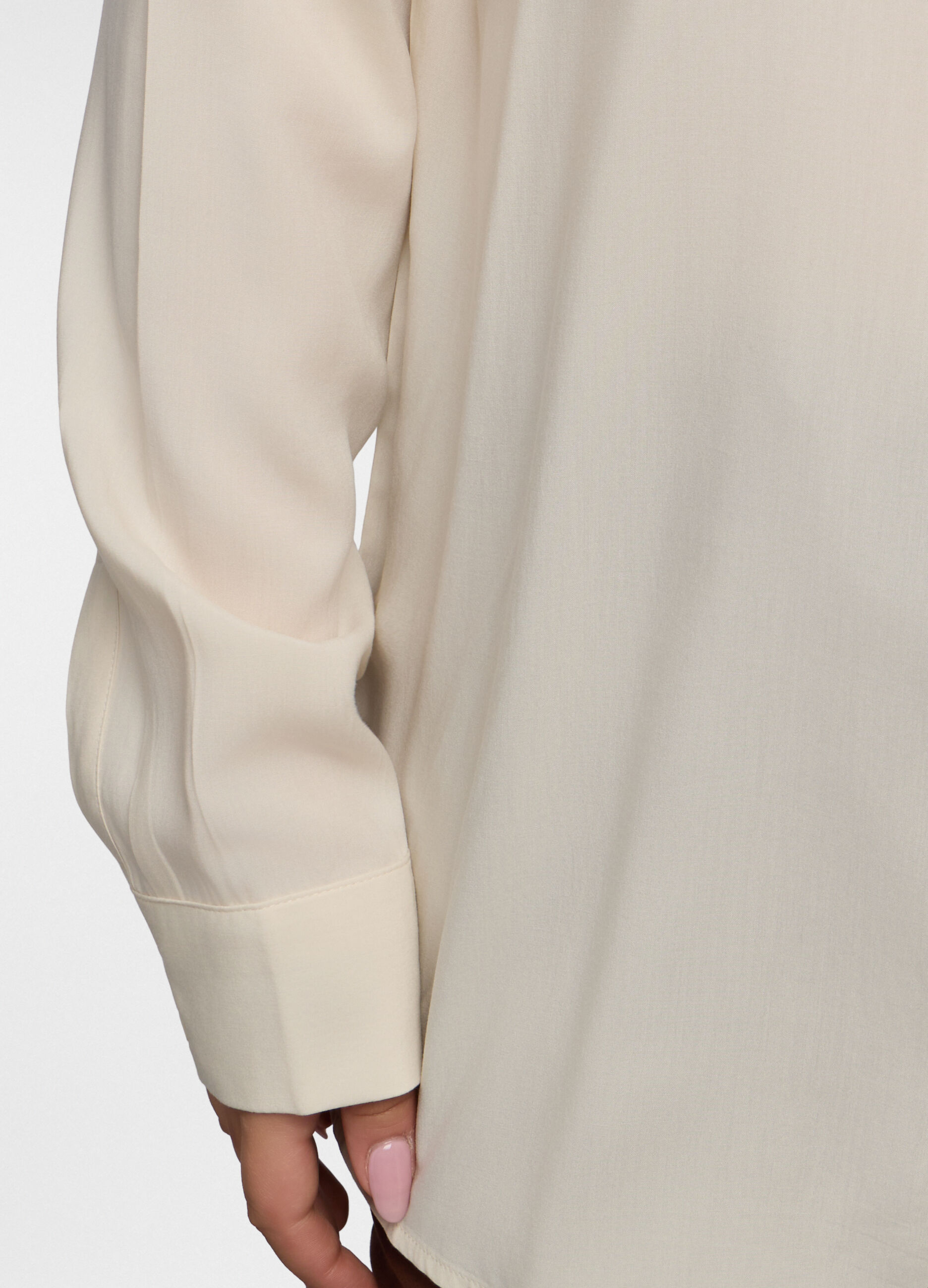 Camicia Fit Regular con colletto alla francese in pura viscosa donna curvy_2