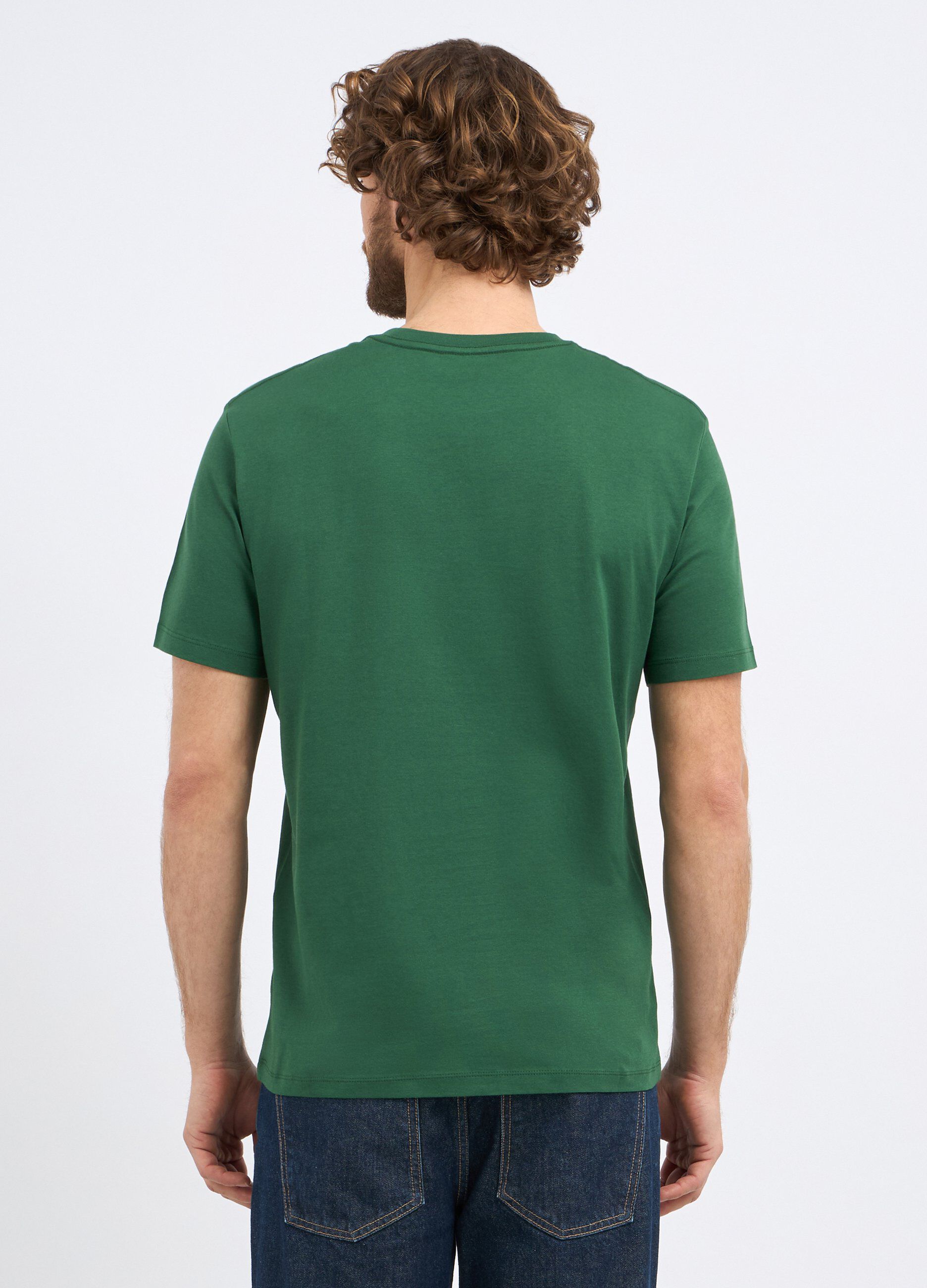 T-shirt in puro cotone con taschino uomo_1