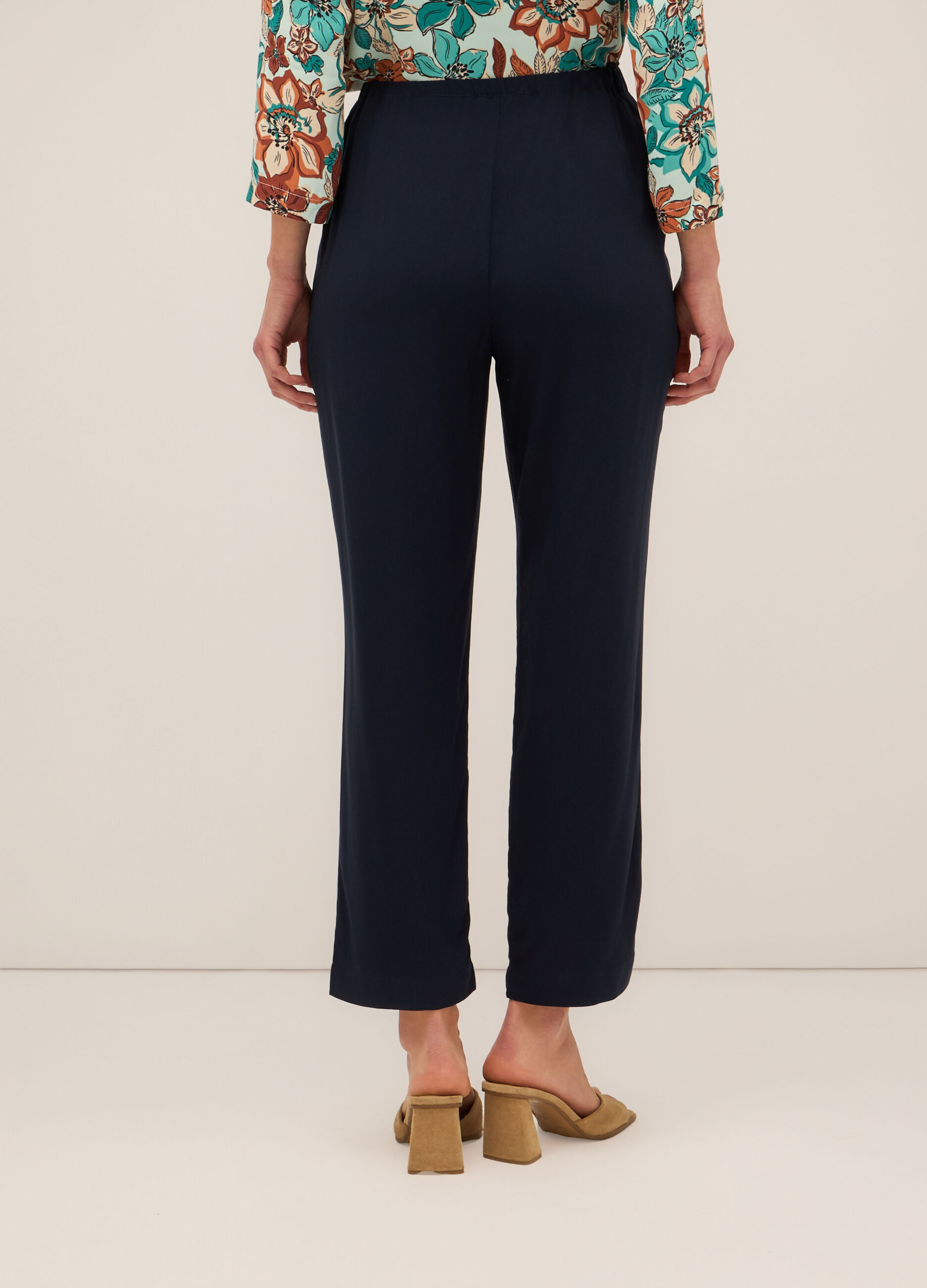 Jogger in pura viscosa donna_1