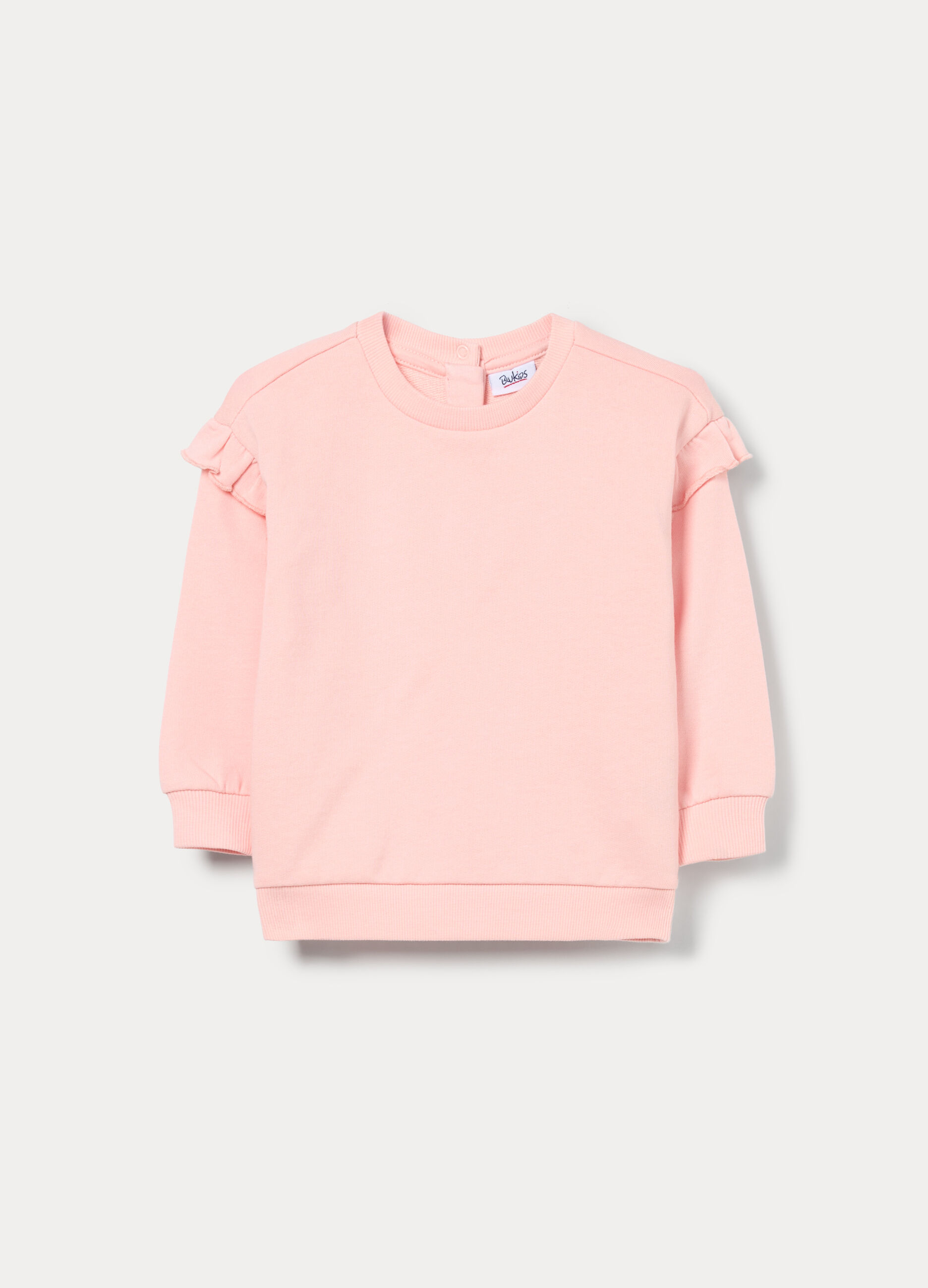 Felpa in french terry di puro cotone bimba_0