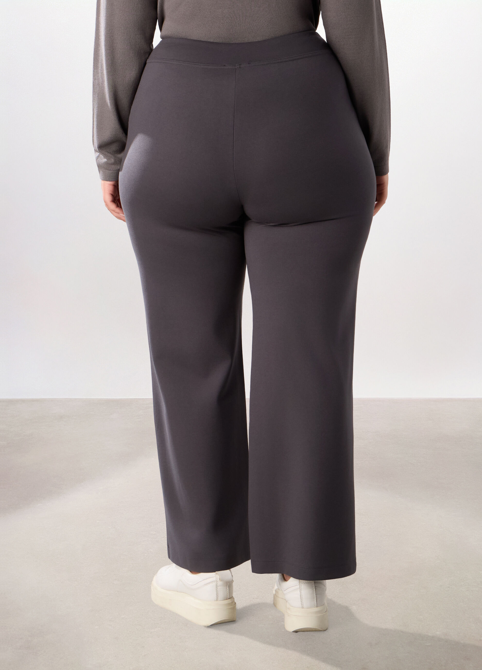 Pantaloni in misto viscosa donna curvy_1