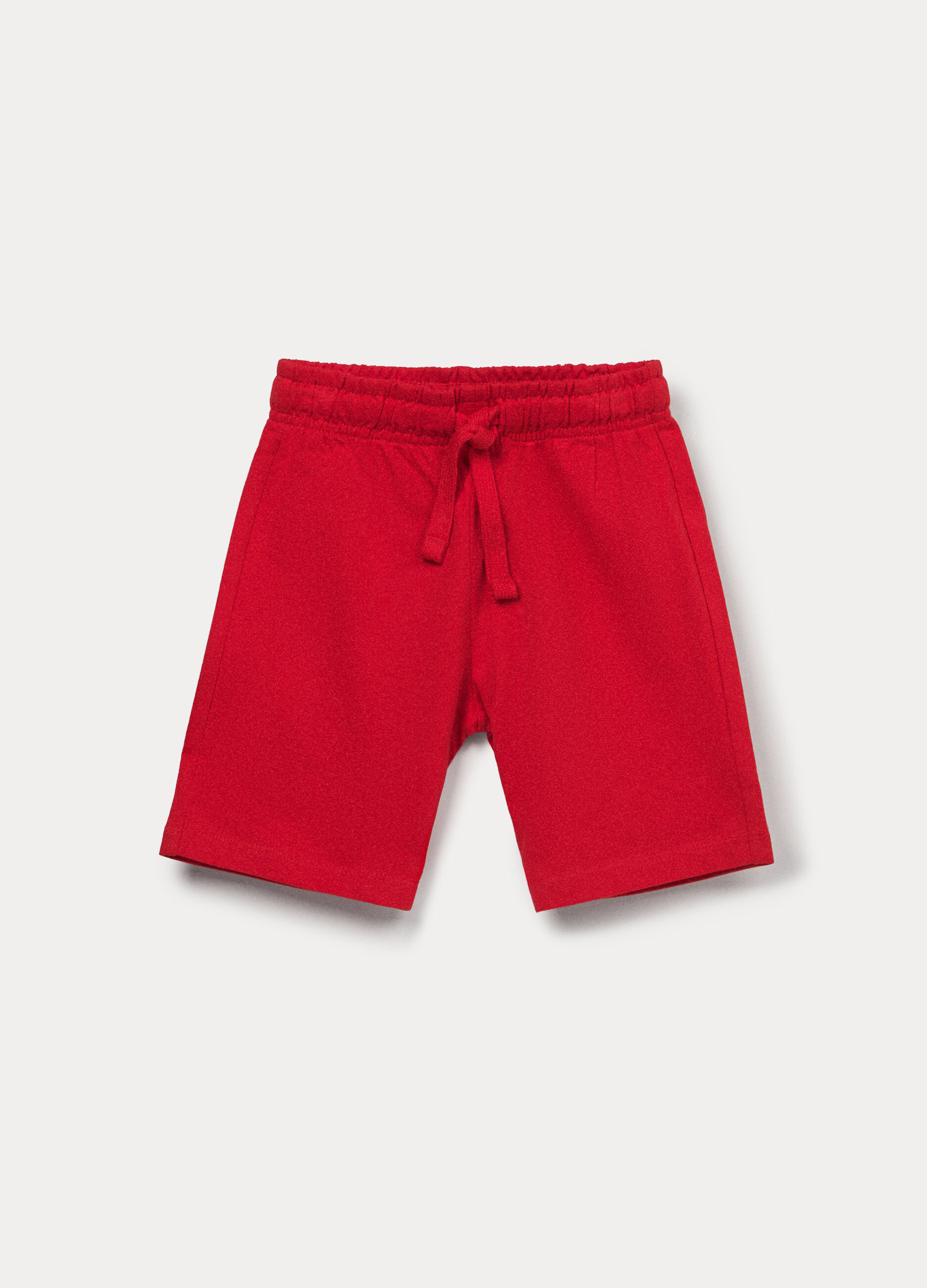 Shorts in french terry di puro cotone bambino_0