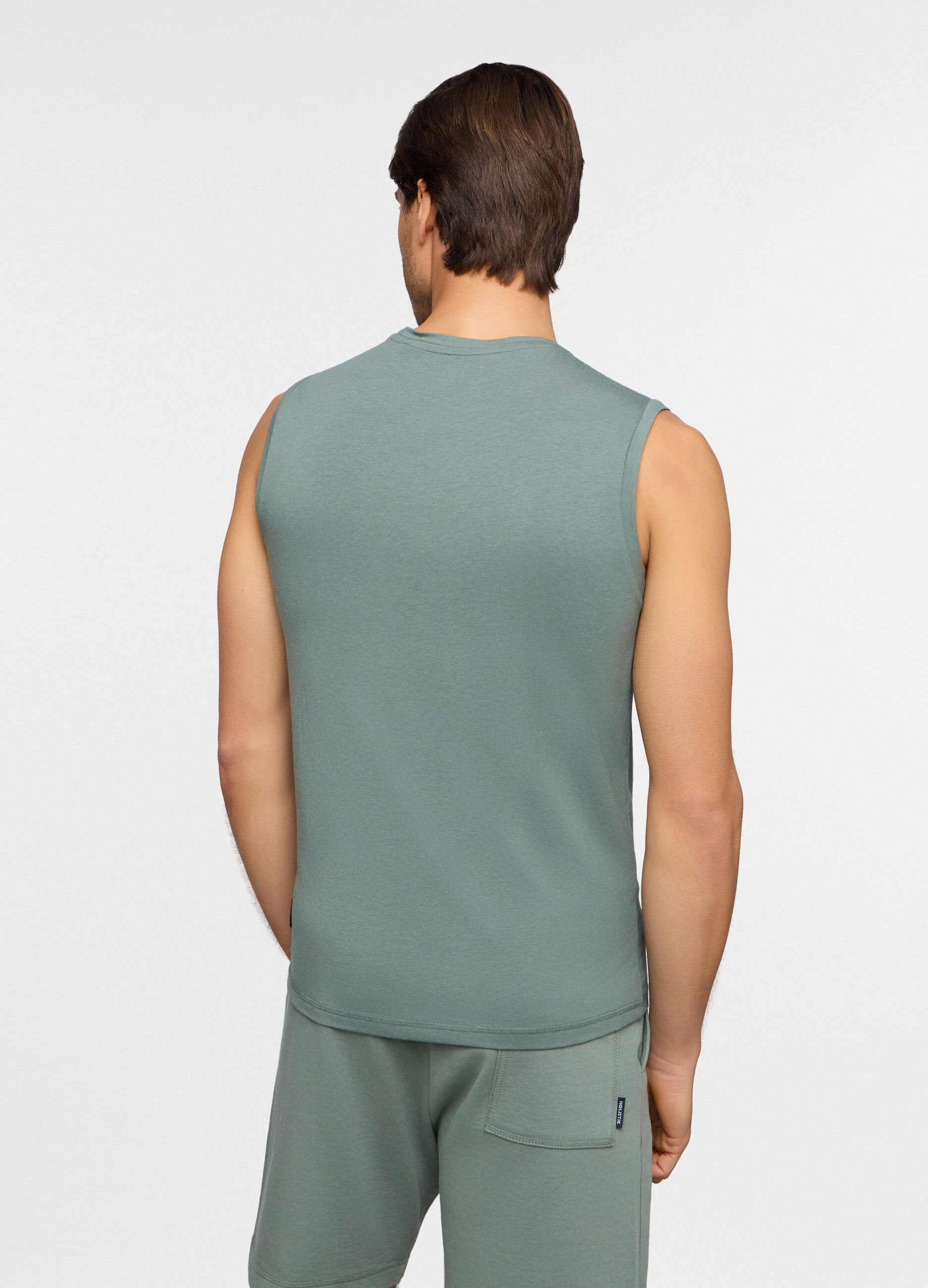 Canotta in cotone e modal stretch uomo_1