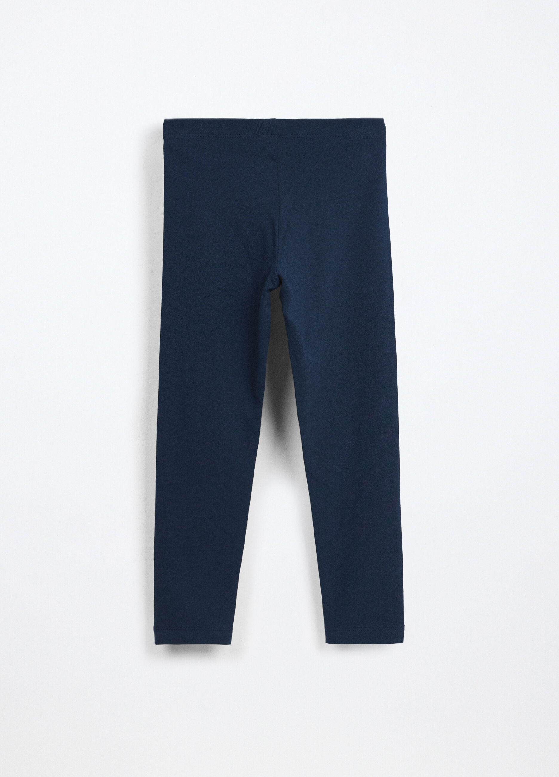 Leggings in jersey di cotone stretch bambina_1