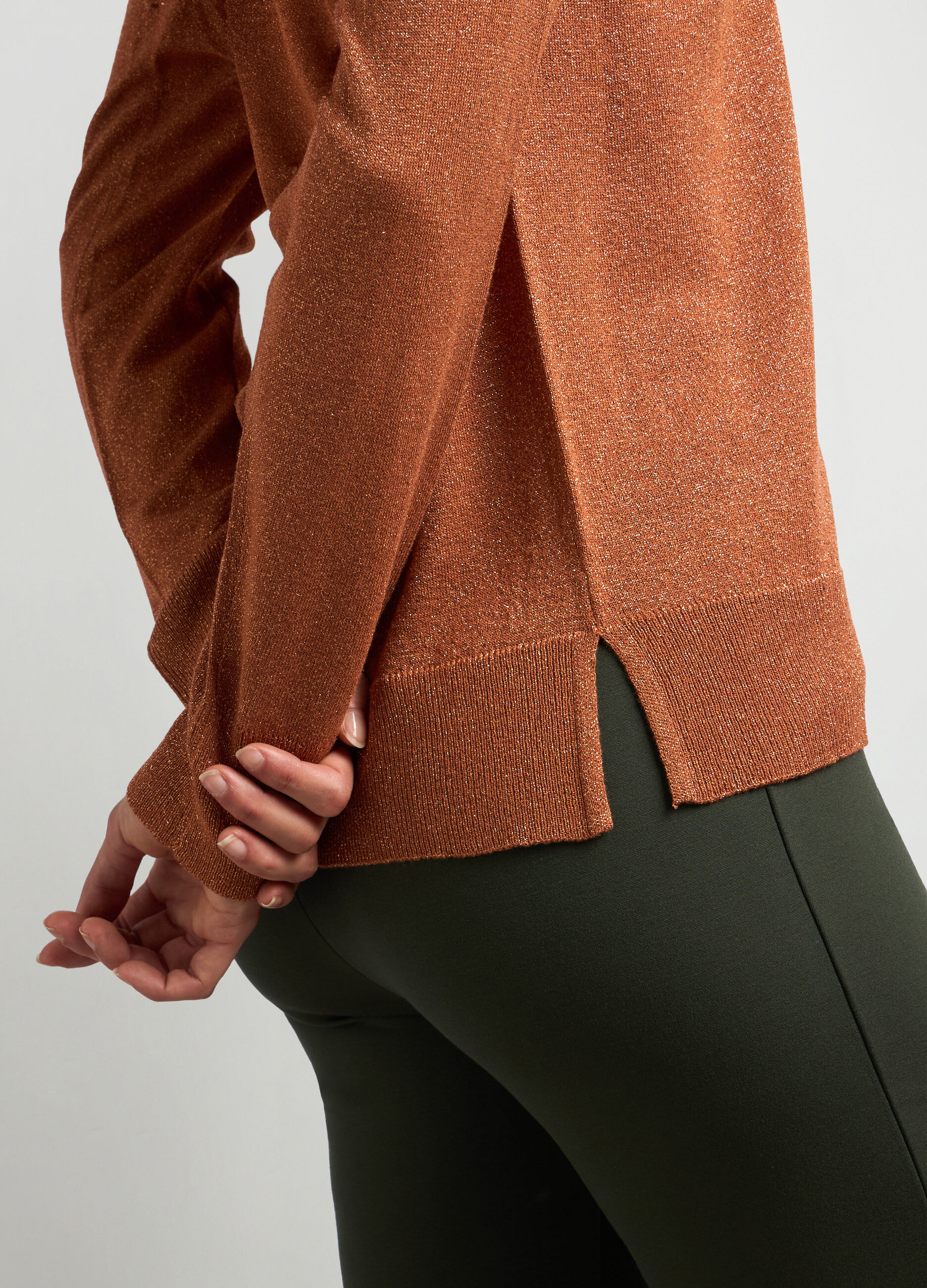 Tricot in misto viscosa con filo lurex donna_2