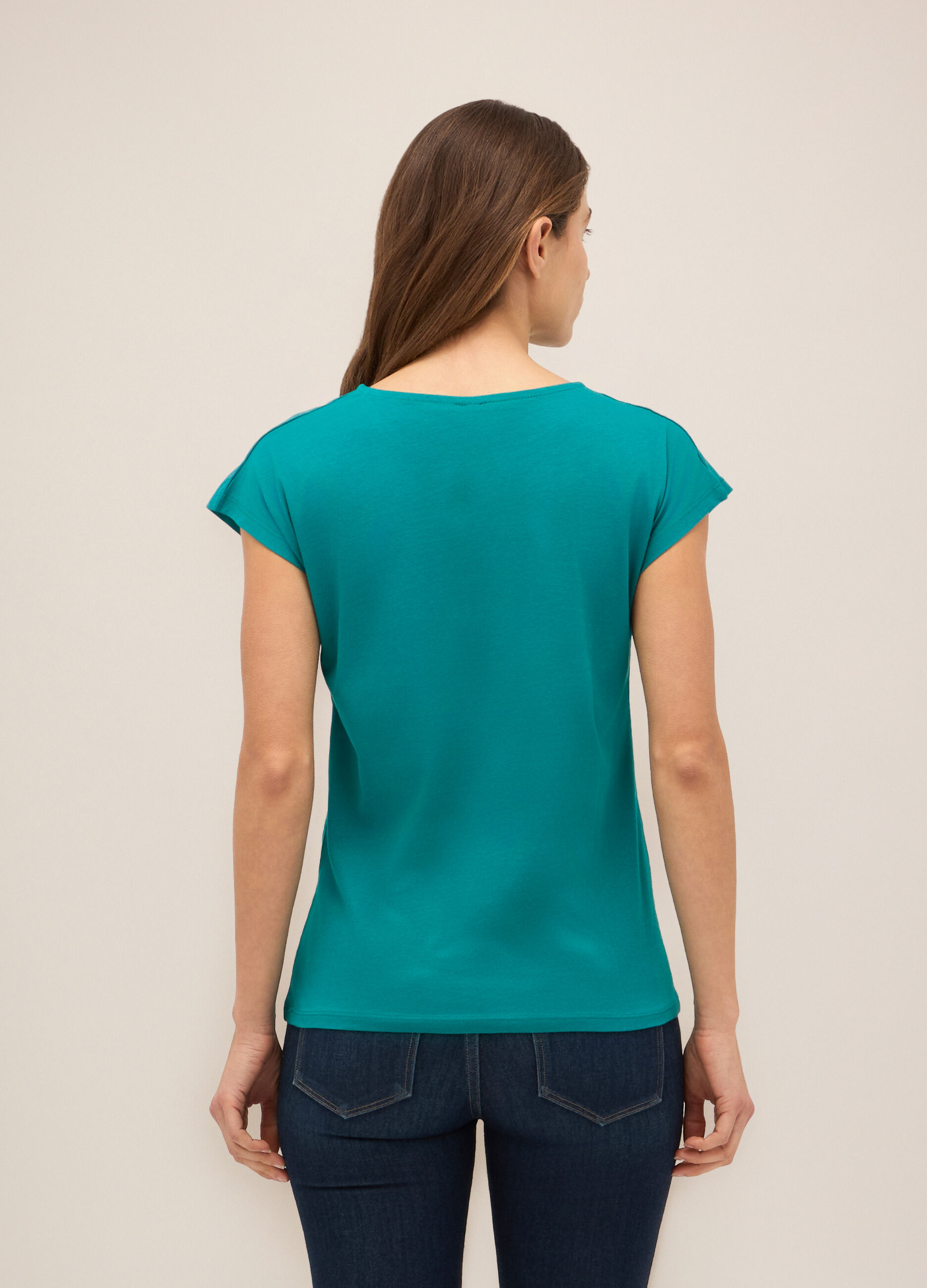T-shirt in puro cotone donna_1