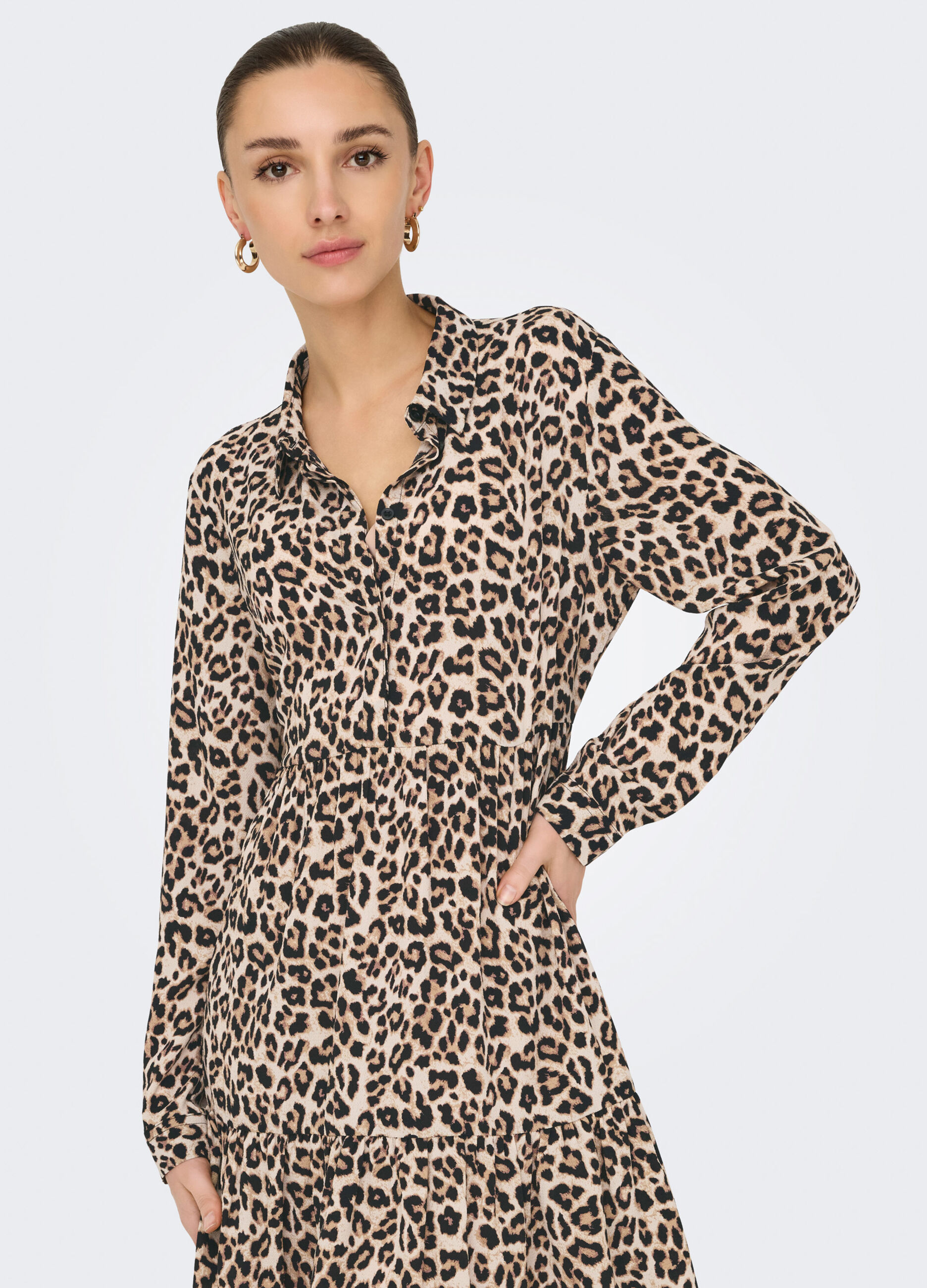 Abito corto animalier donna_0