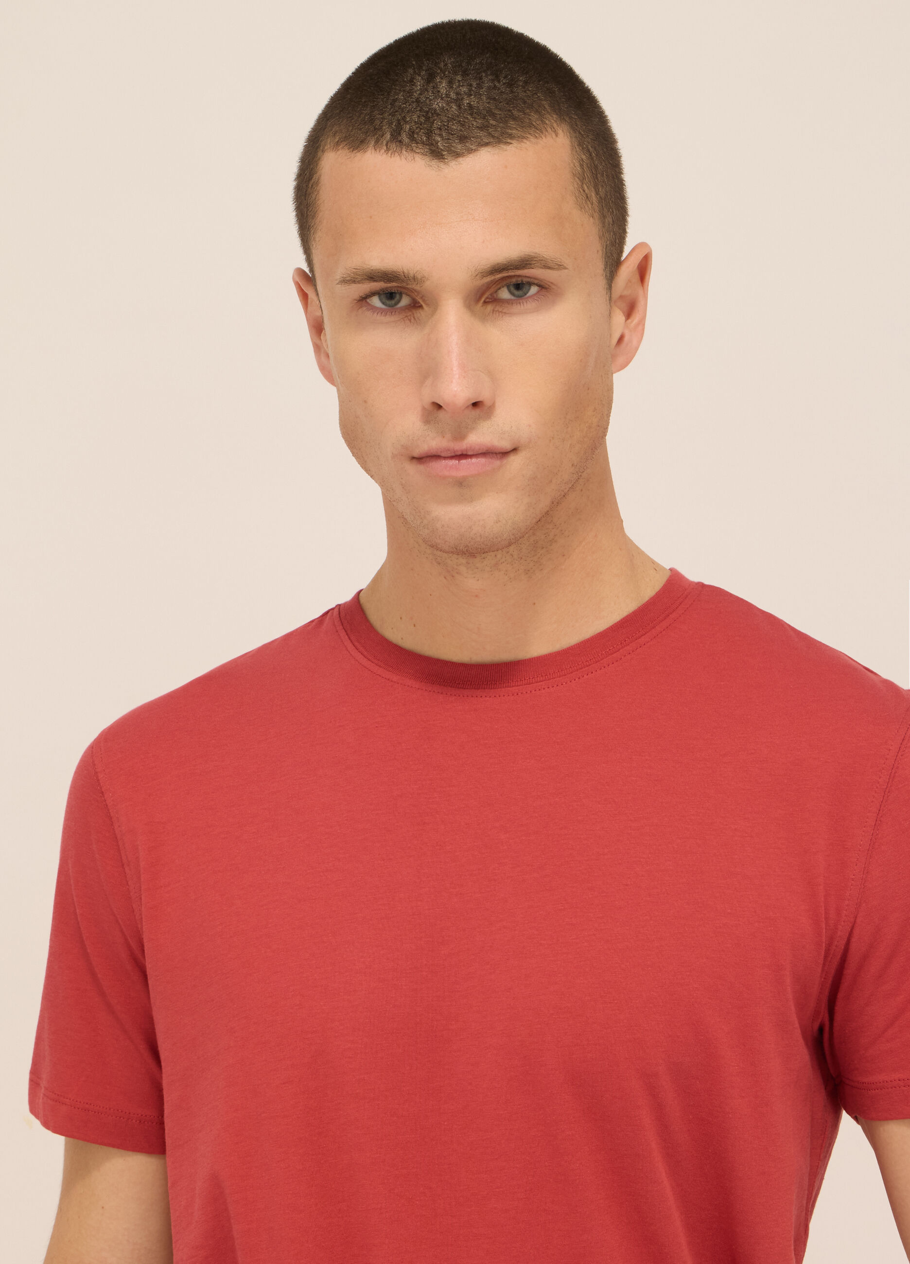 T-shirt girocollo in jersey di cotone uomo_2