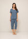 Set pigiama corto in jersey di puro cotone donna_0