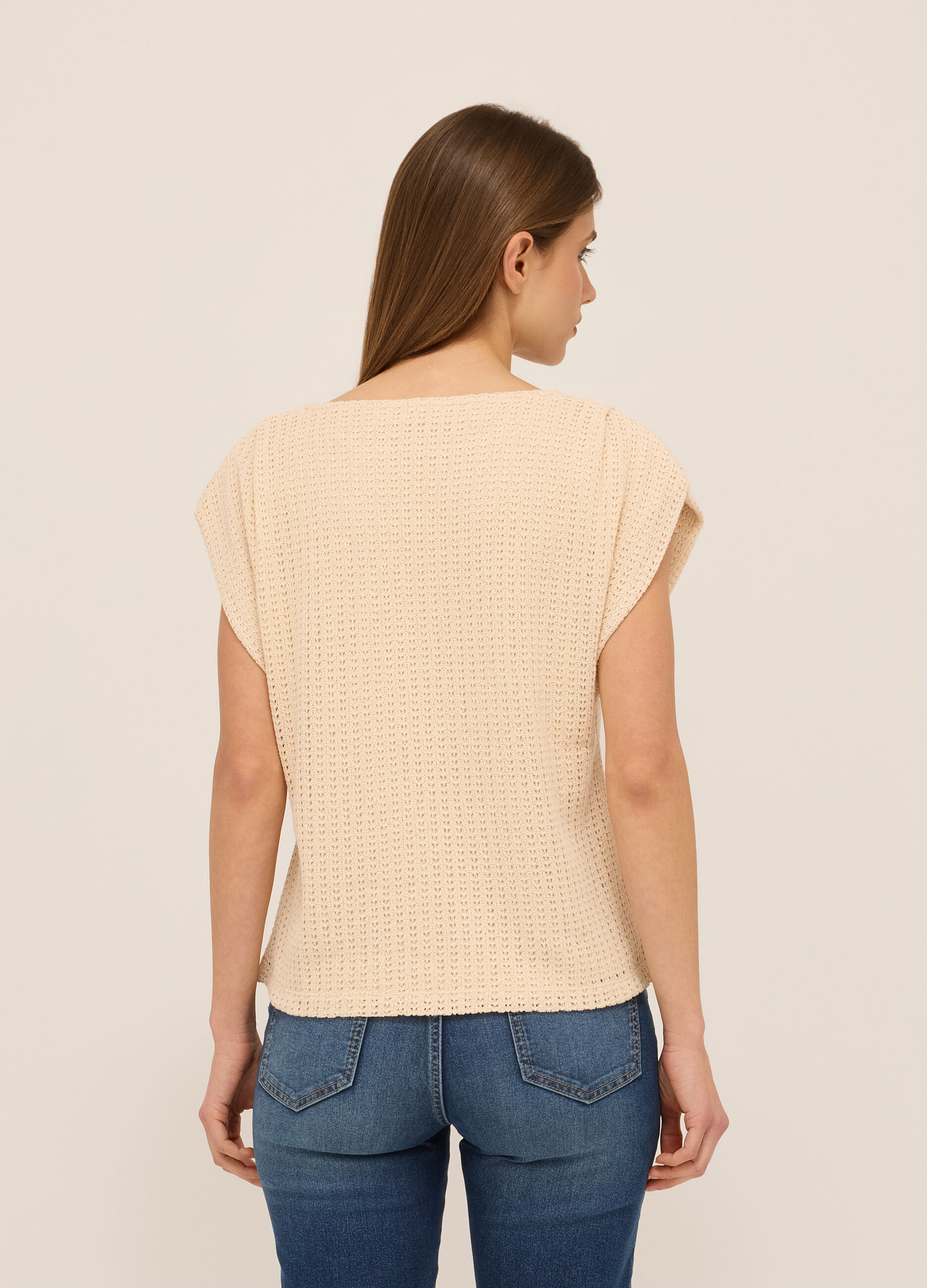 T-shirt misto cotone donna_1