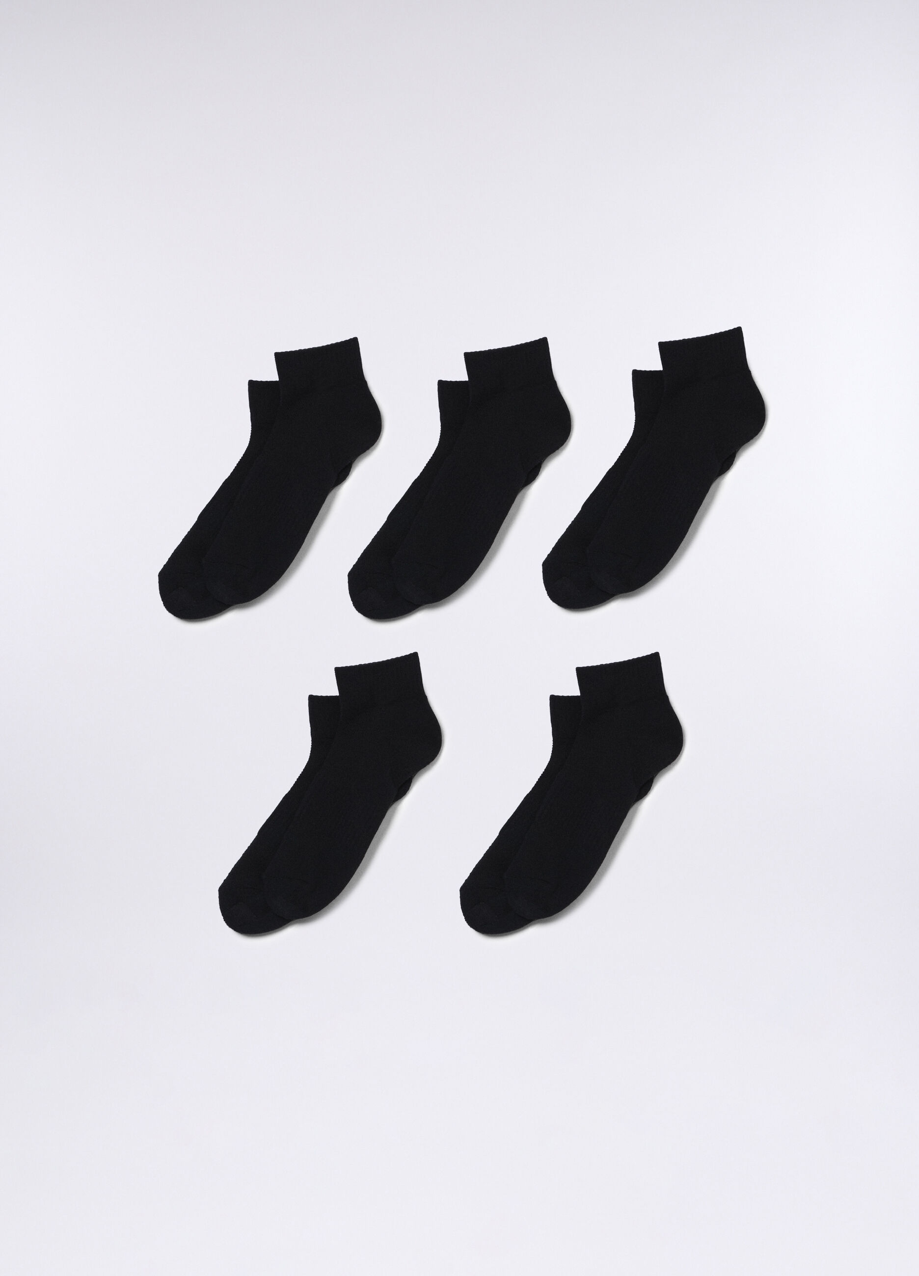 5 pack calzini alla caviglia in cotone stretch uomo_0