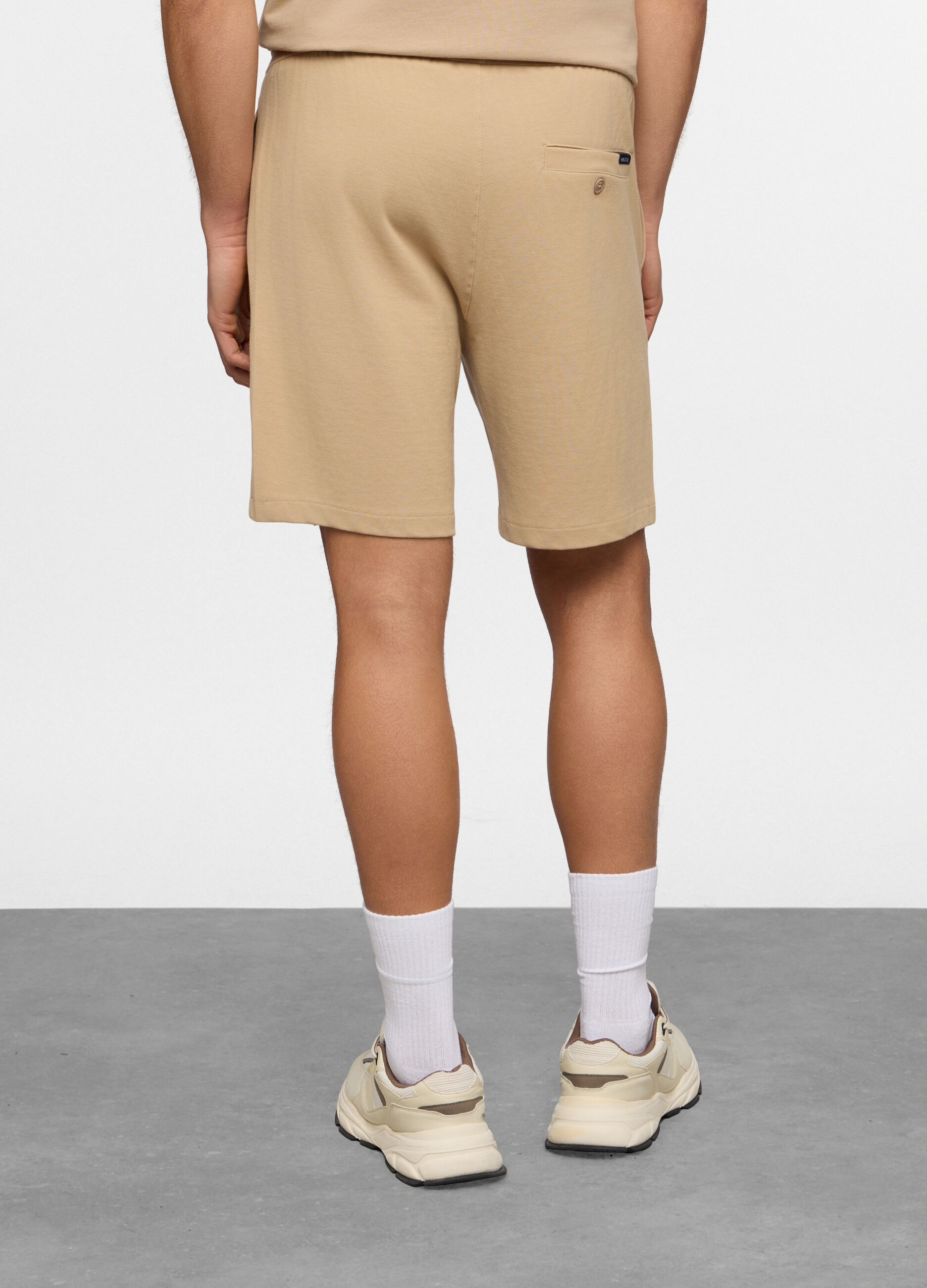 Bermuda in piquet di cotone uomo_1