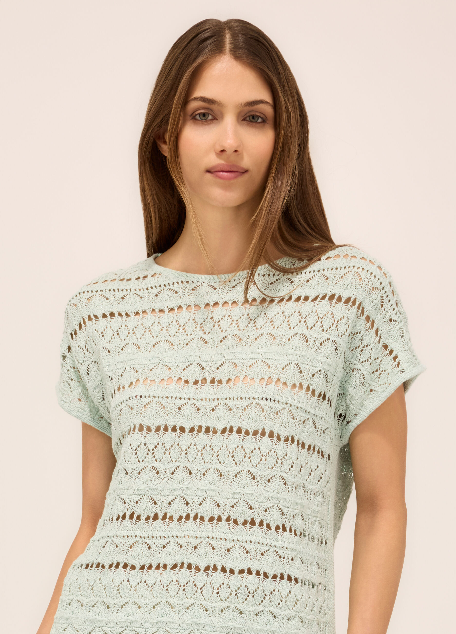 Tricot kimono misto cotone donna