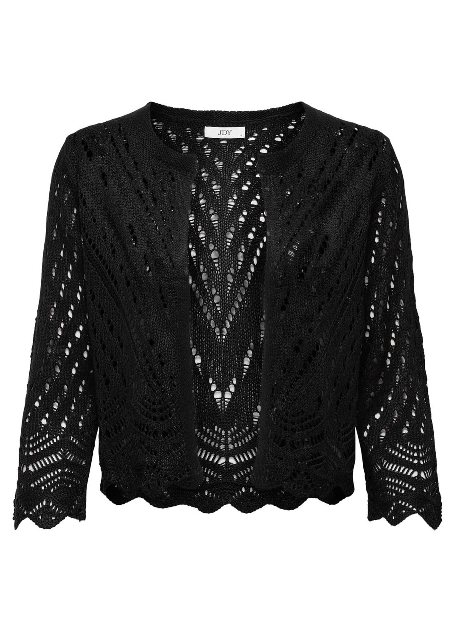 Cardigan in maglia operata donna_5