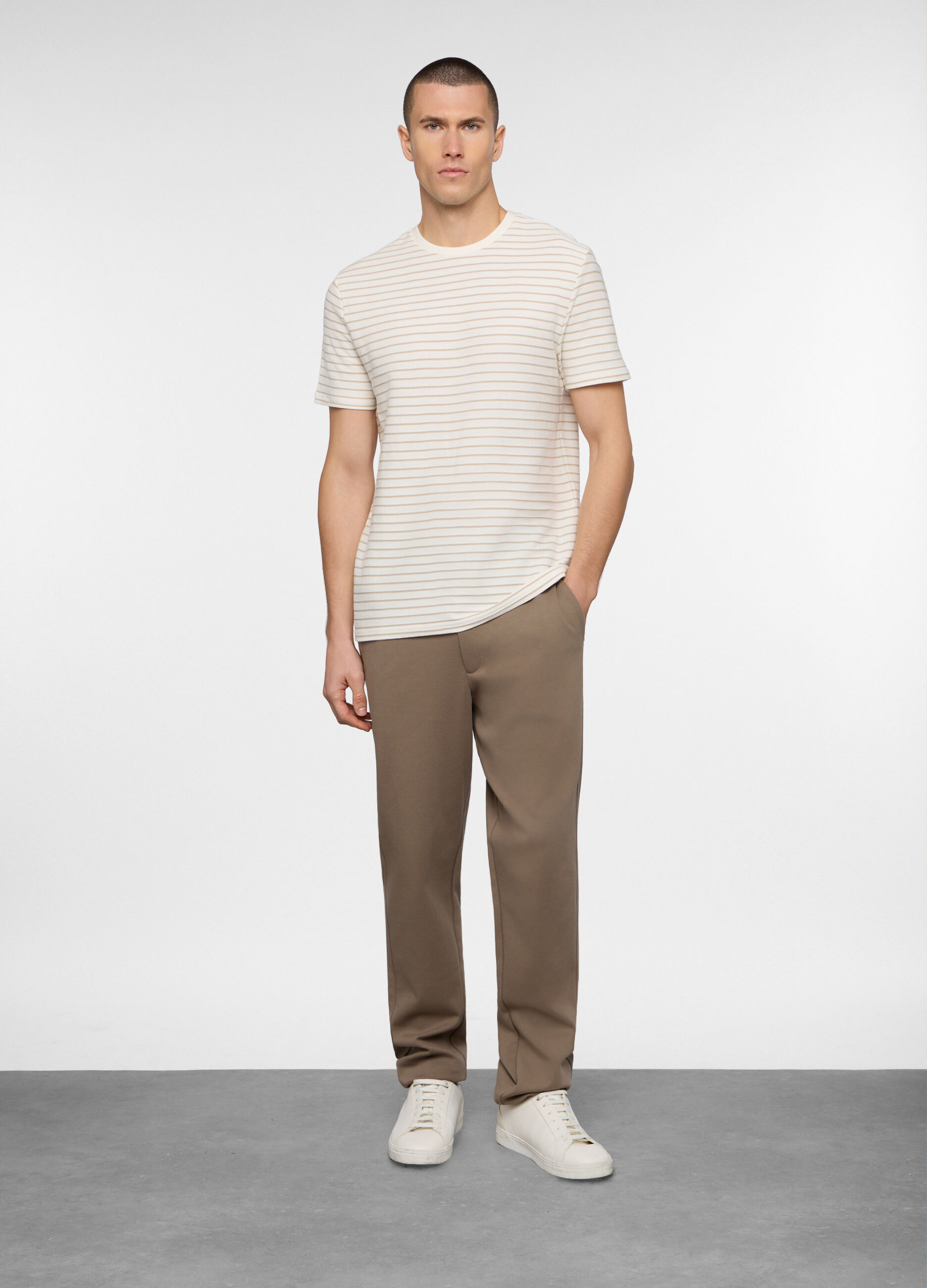 Pantalone chino in misto cotone uomo_0