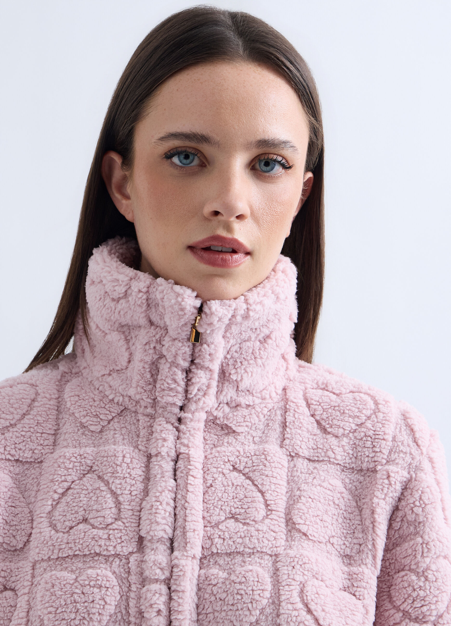 Vestaglia corta in sherpa donna_2