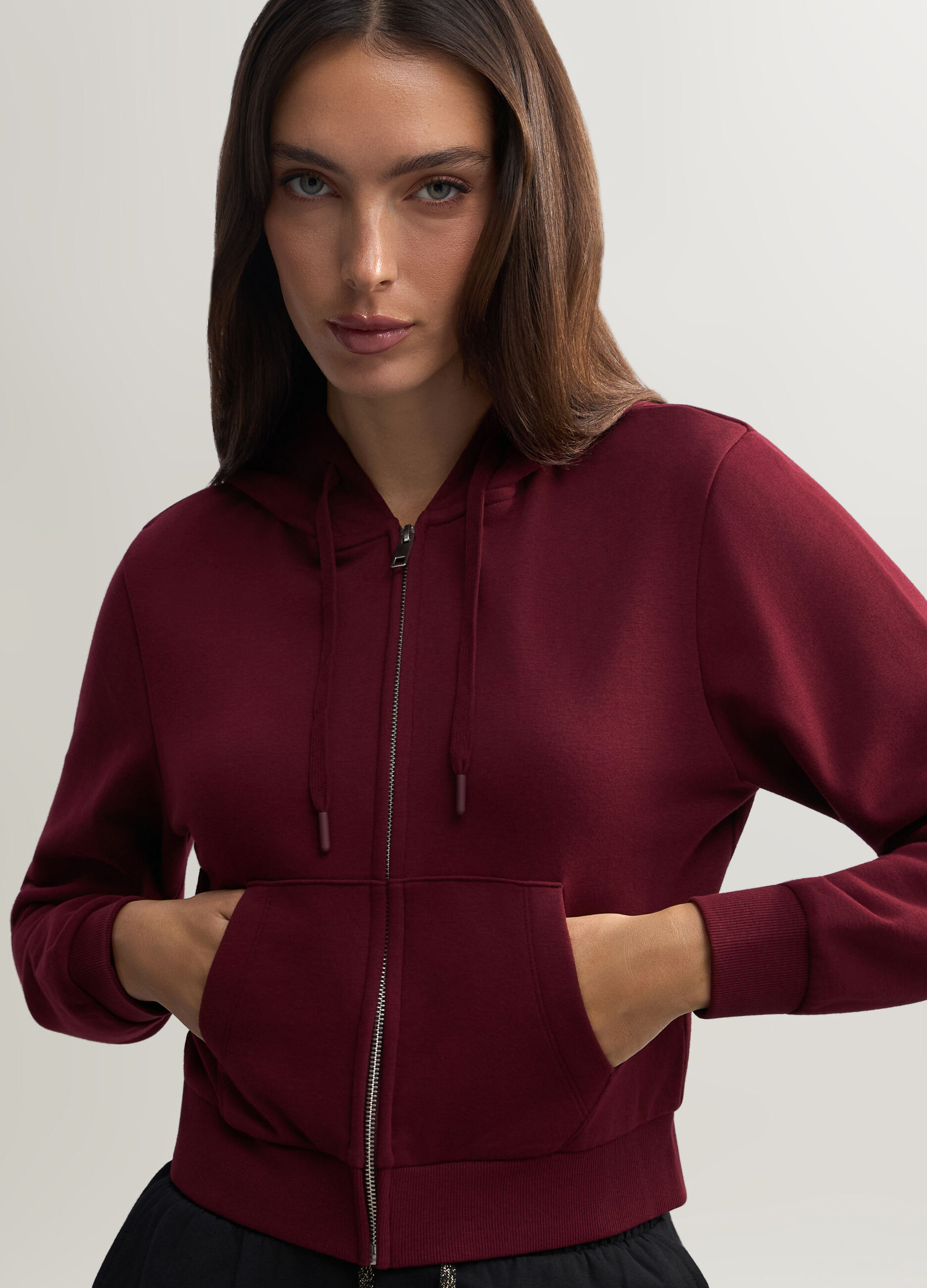 Felpa Fitted misto cotone donna_2