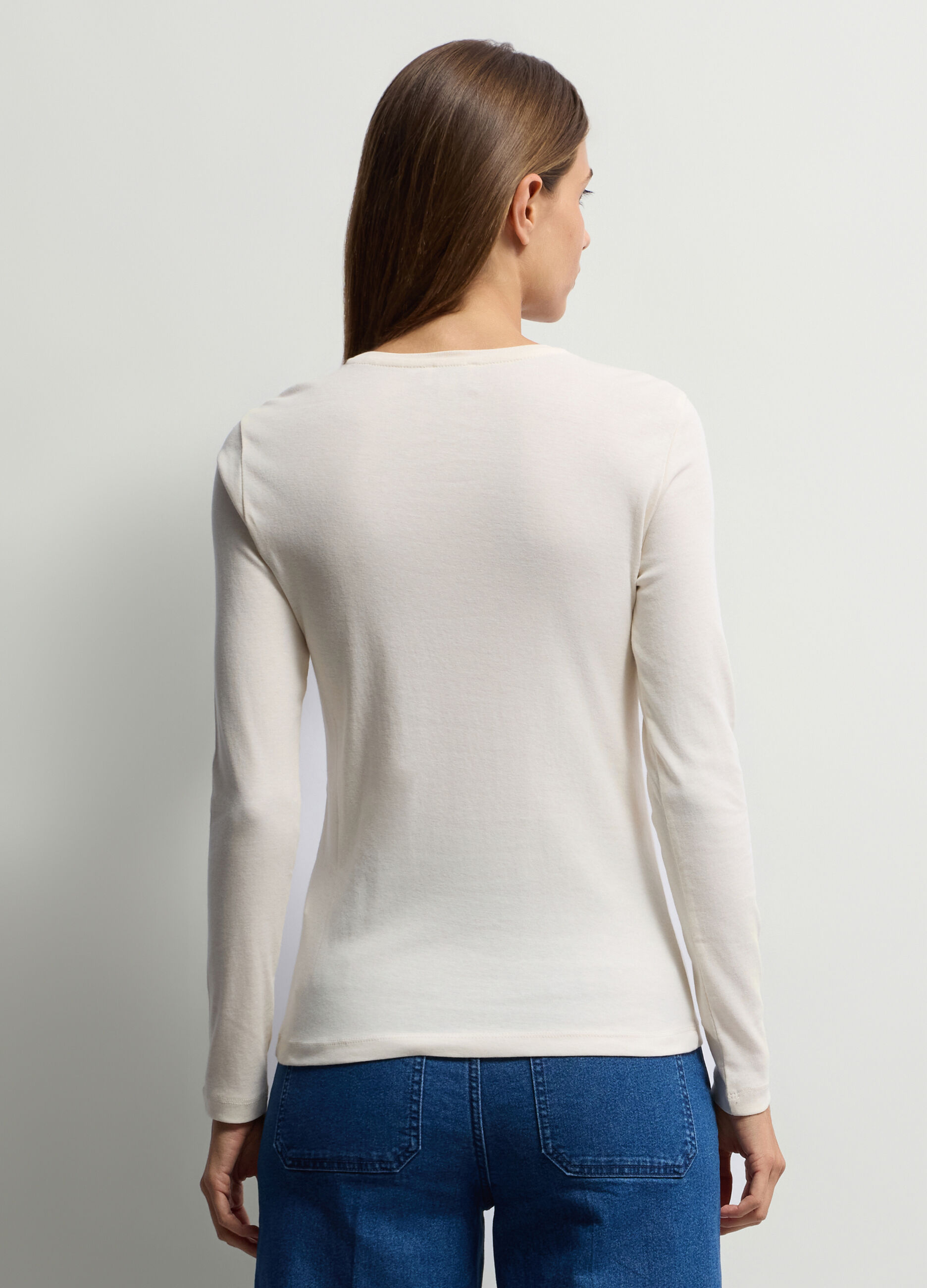 T-shirt girocollo donna_1