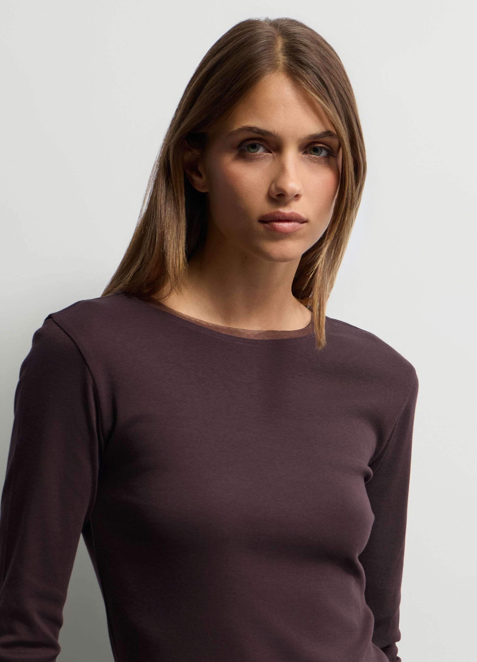 T-shirt girocollo donna_2