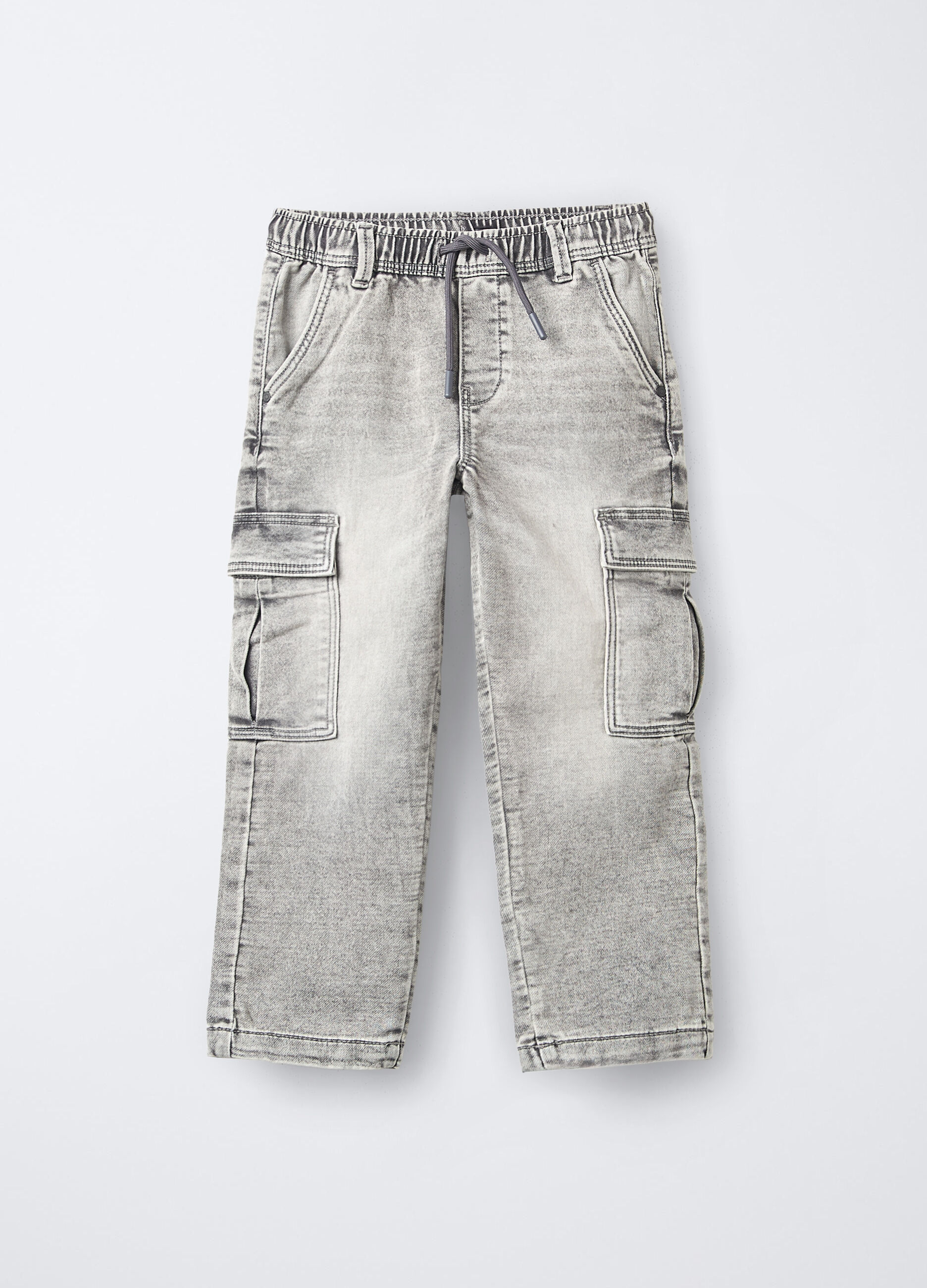 Pantaloni in denim misto cotone stretch Fit Comfort bambino _0