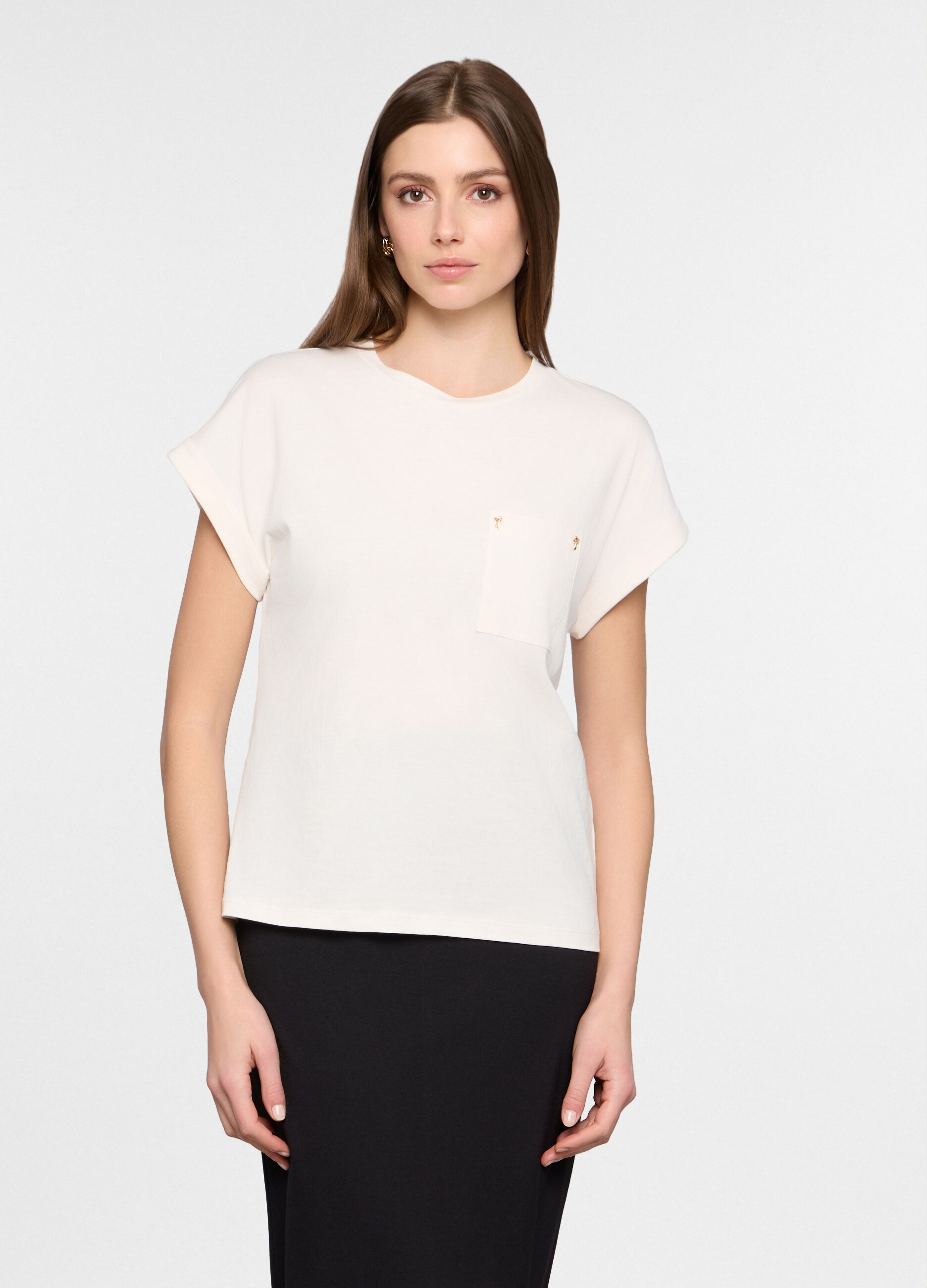 T-shirt girocollo donna_0