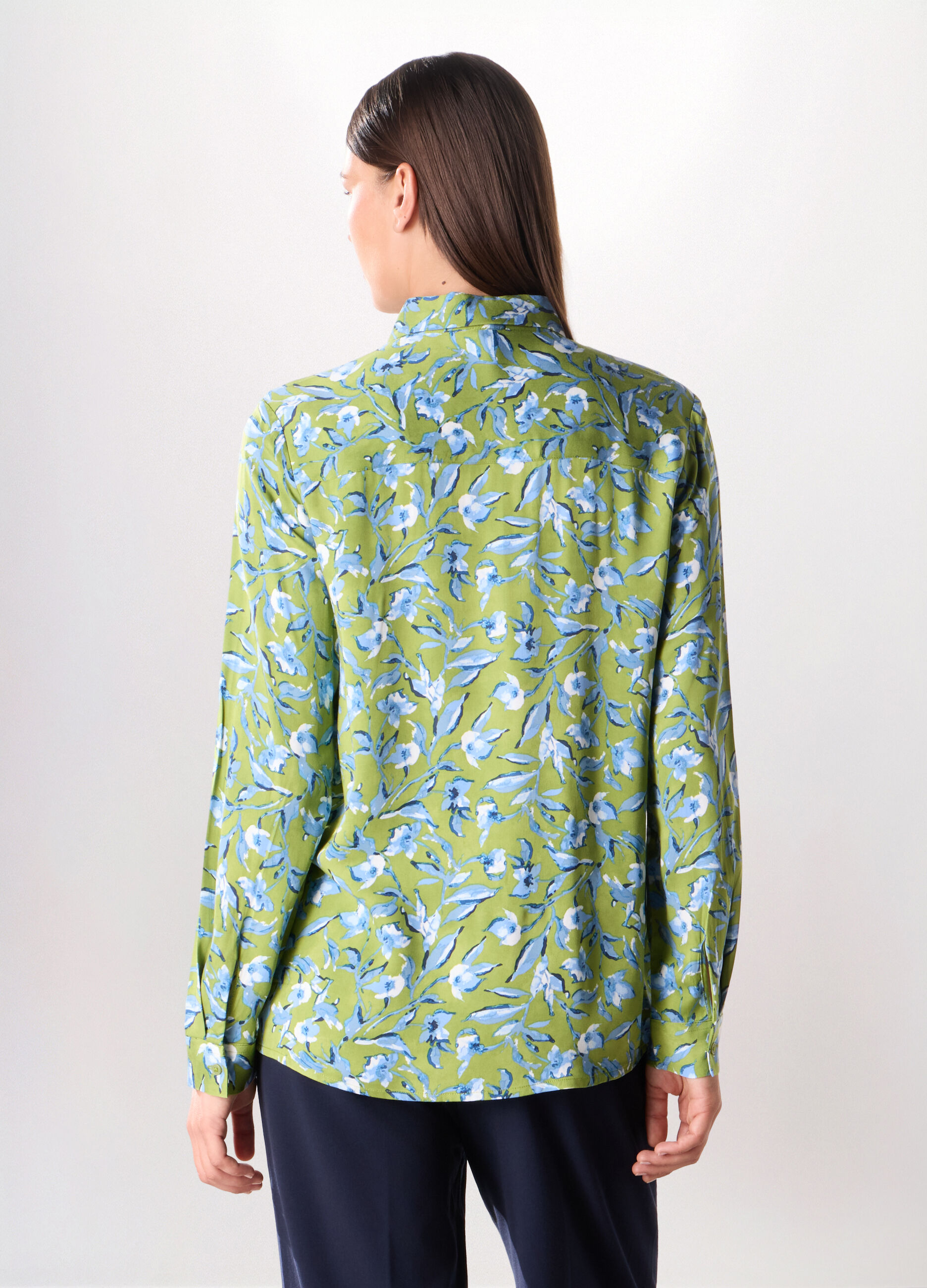 Camicia in raso di pura viscosa donna_1
