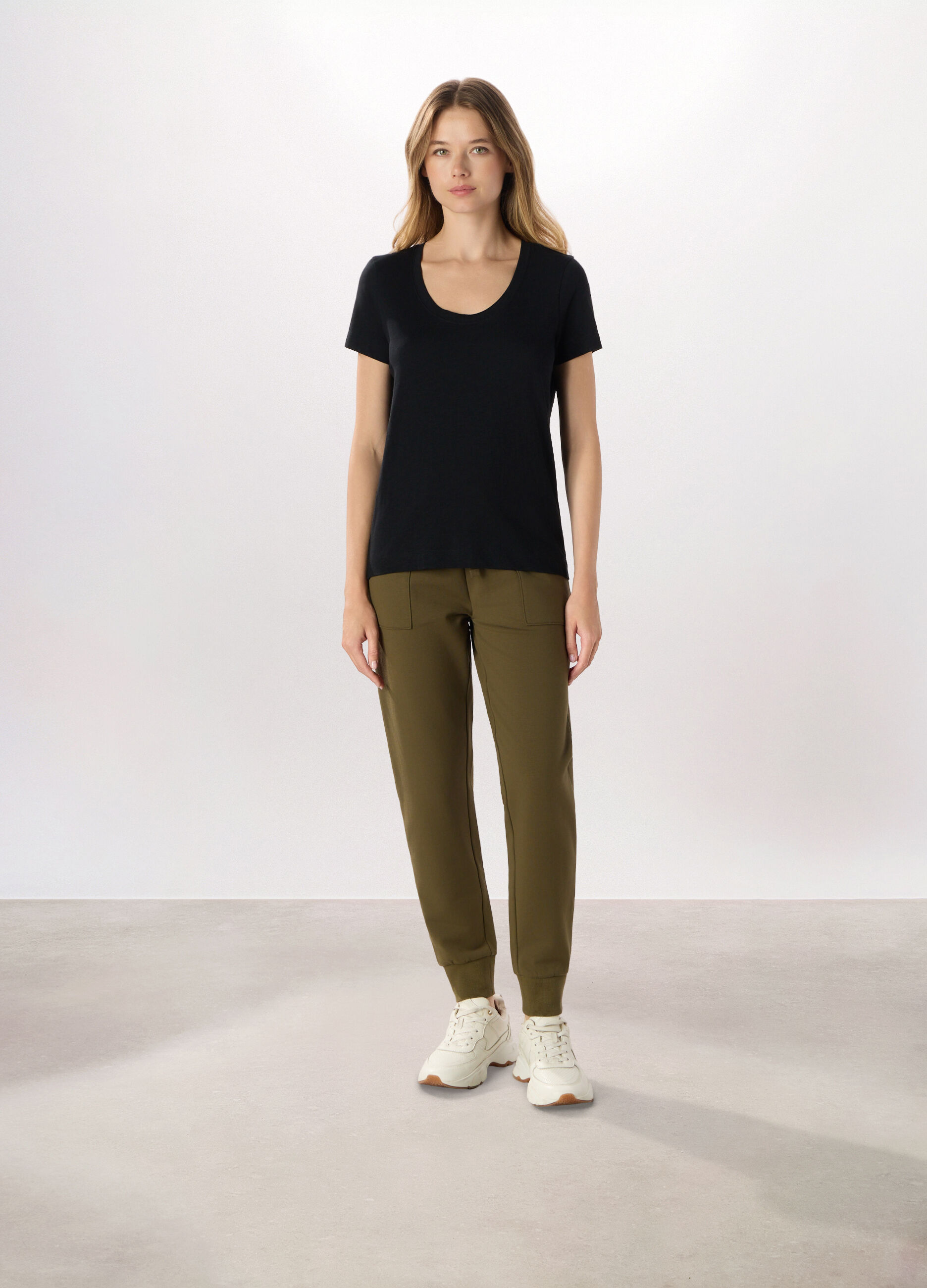 Jogger misto cotone fleece Holistic fitness donna_0