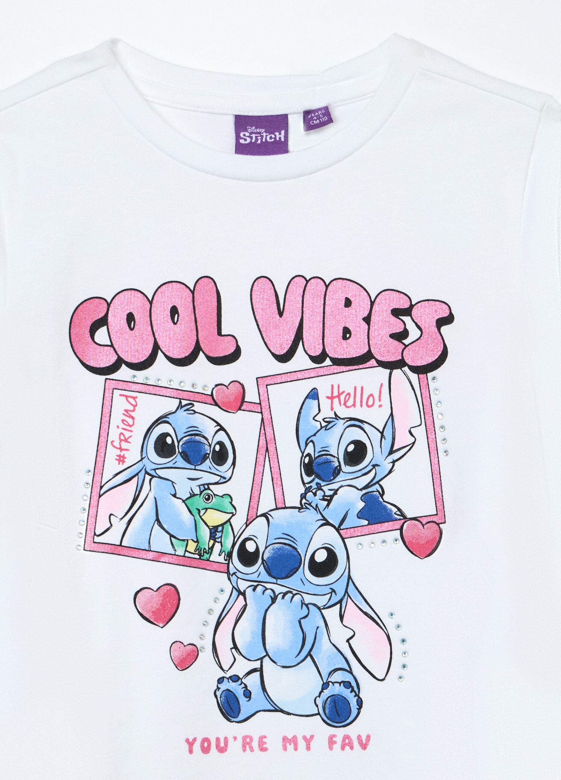 T-shirt in jersey di cotone stretch bambina_2