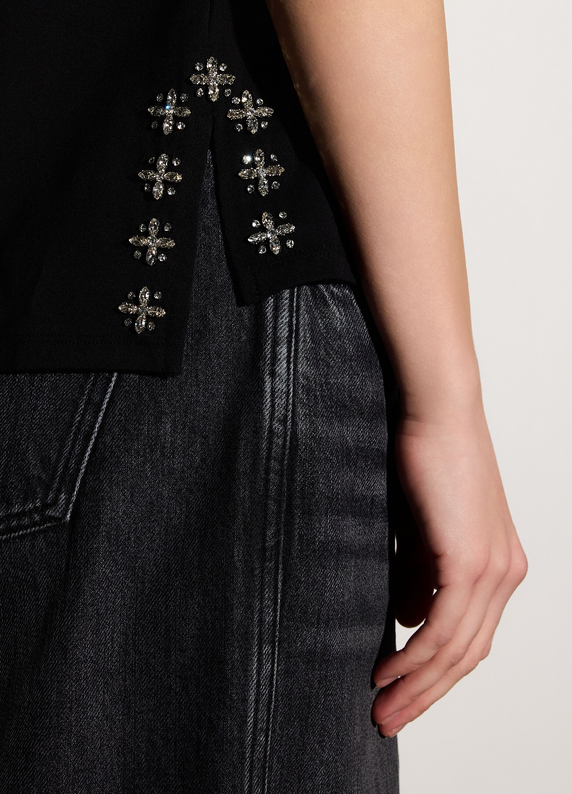 T-shirt girocollo box fit stretch donna_3