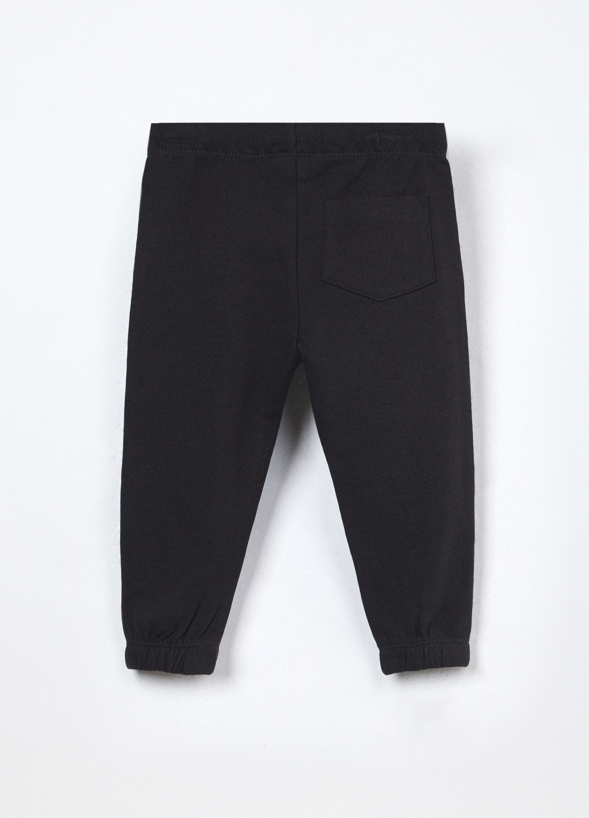 Jogger in french terry di puro cotone neonato_1