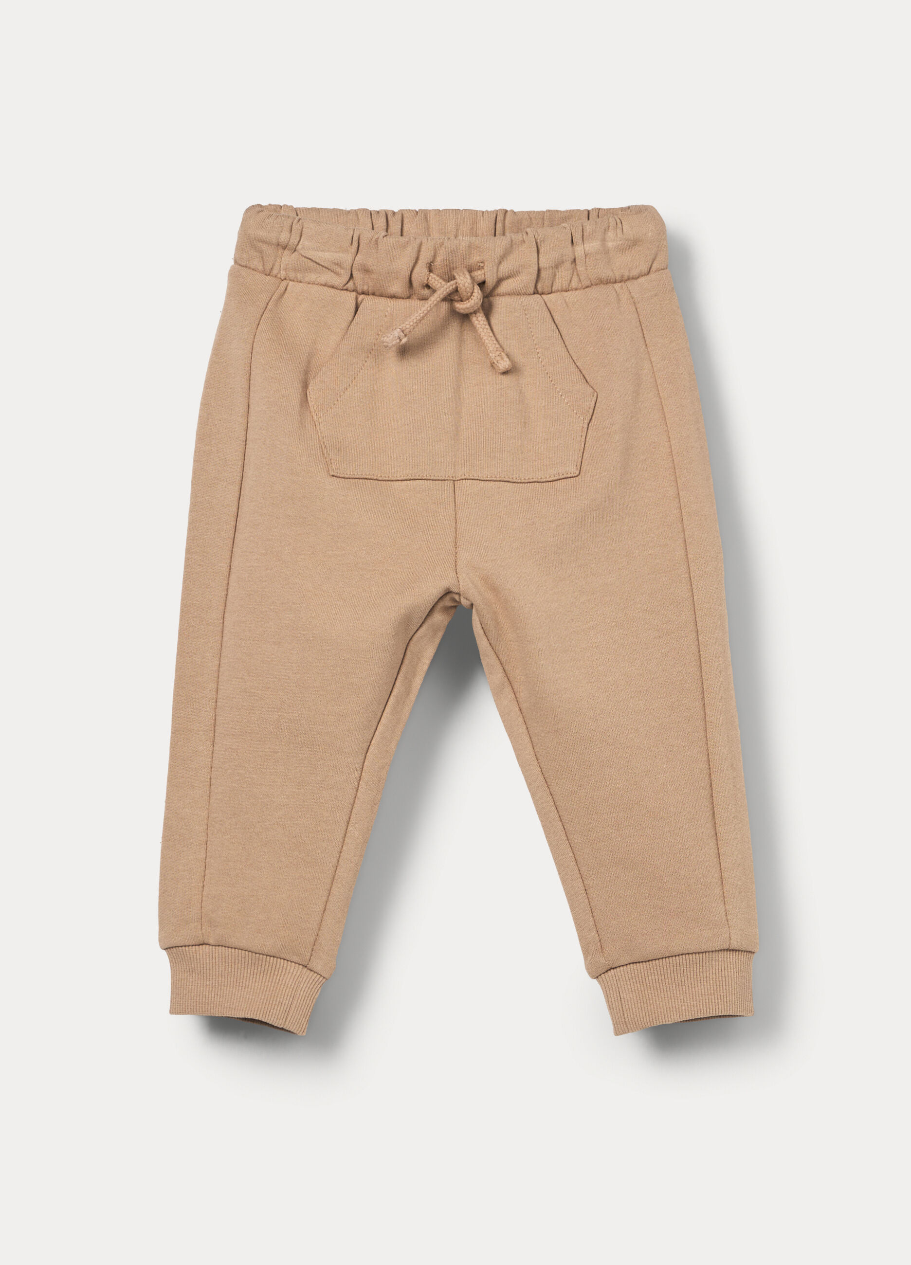 Pantaloni in french terry di puro cotone bimbo_0